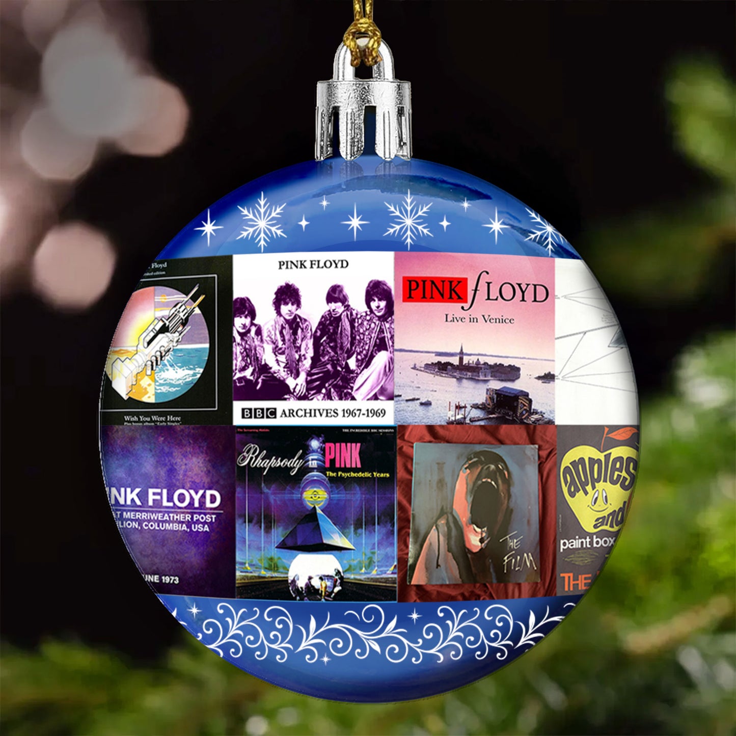 Pink Floyd Ball Ornament – A Psychedelic Tribute to Timeless Sound
