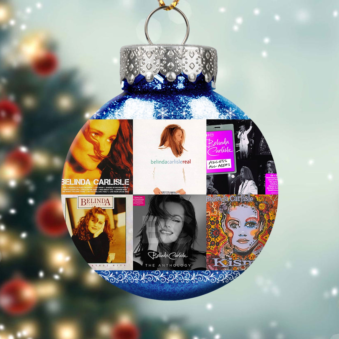 Belinda Carlisle Ball Ornament – Pop Elegance for a Merry Season