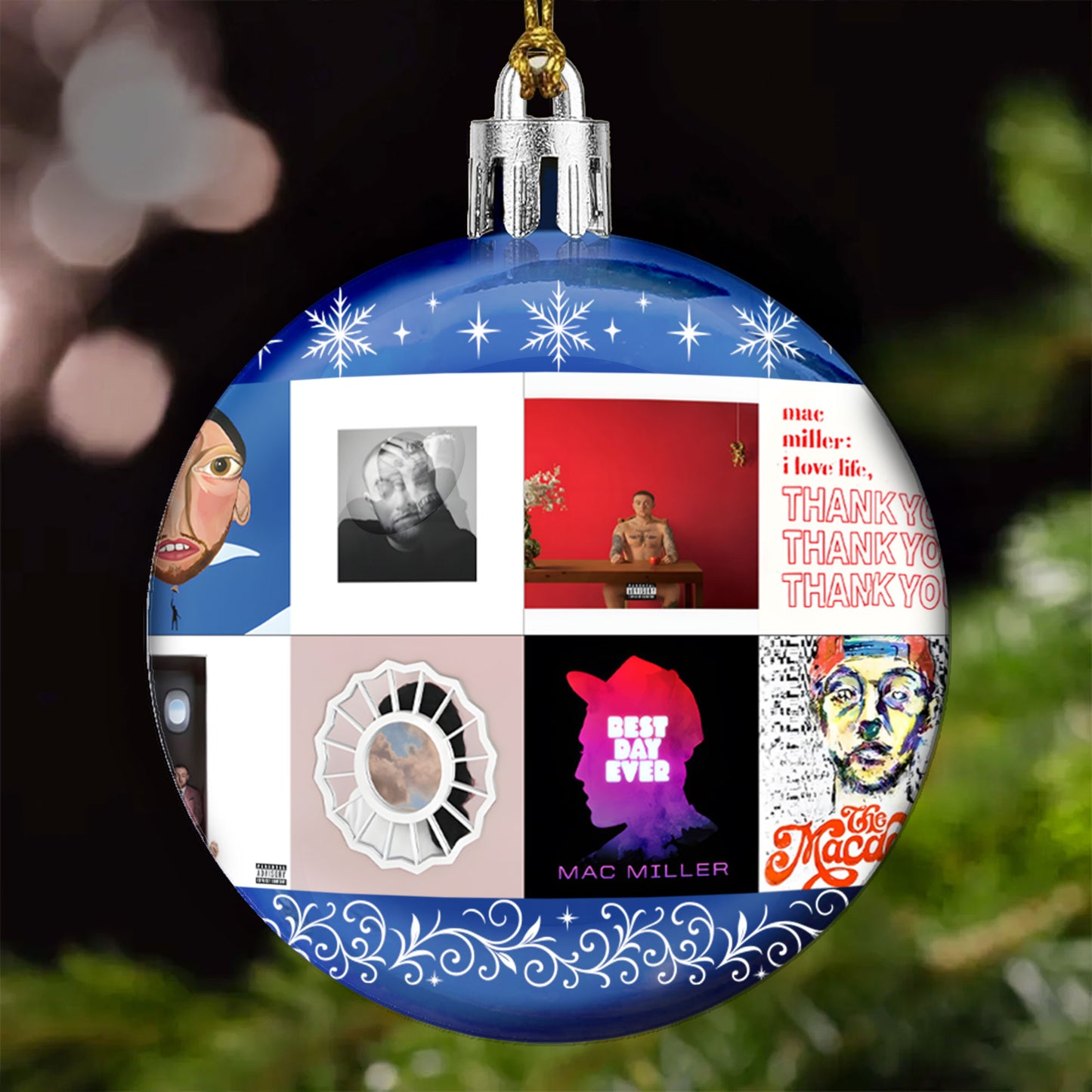 Mac Miller Ball Ornament – A Tribute to Timeless Vibes and Soulful Sound