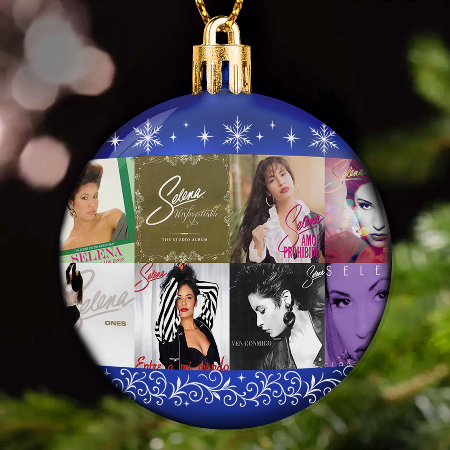 Selena Ball Ornament – The Queen of Tejano Shines Bright This Christmas