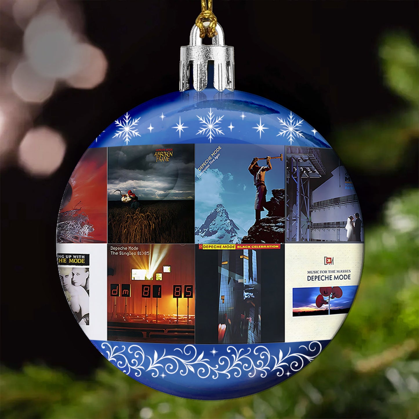 Depeche Mode Ball Ornament – A Synthwave Symphony for the Holiday Season
