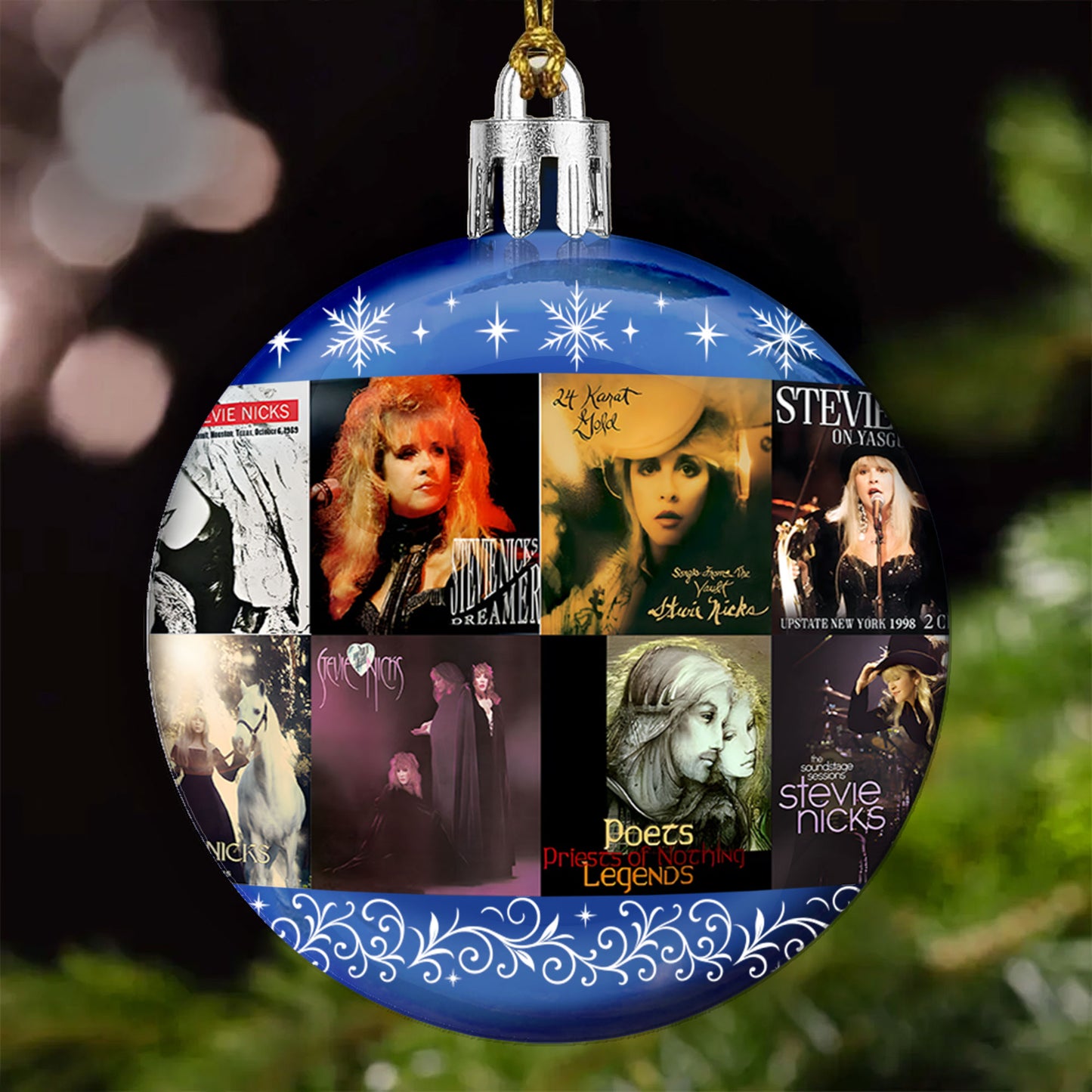 Stevie Nicks Ball Ornament – A Bohemian Tribute to the Queen of Mystical Rock