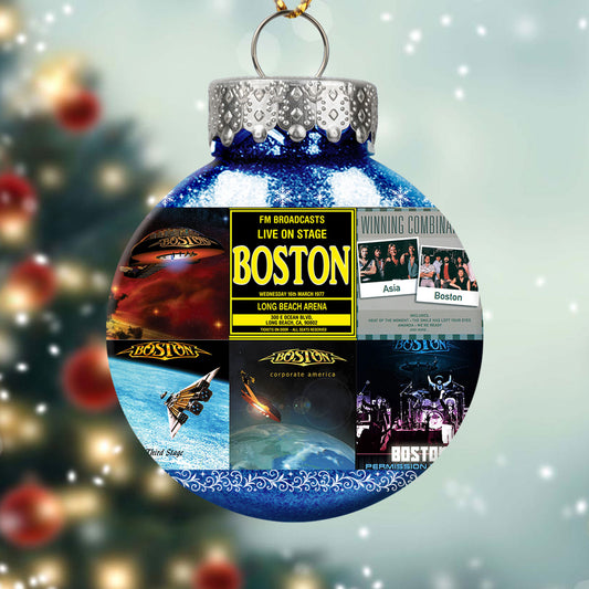 Boston Ball Ornament – Classic Rock Energy for the Holidays