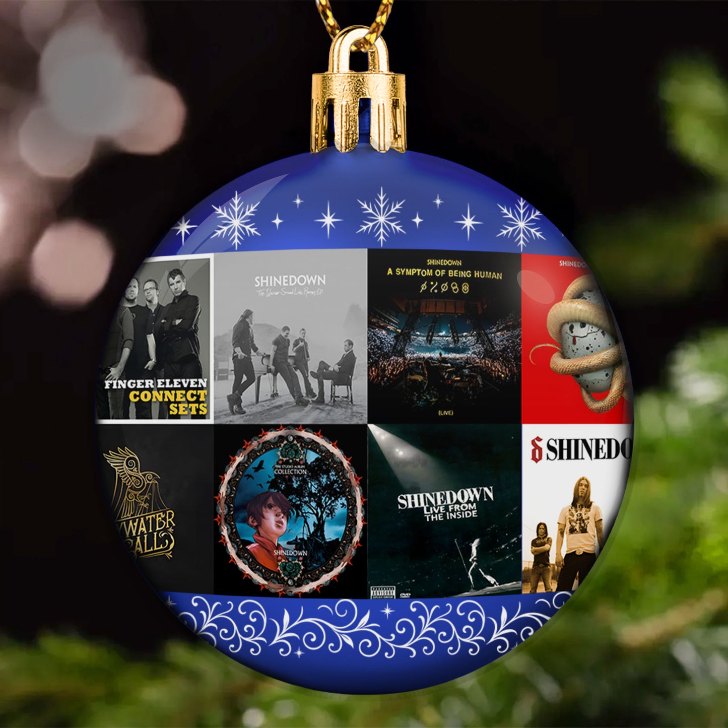 Shinedown Ball Ornament – Rock Resilience Wrapped in Holiday Glow