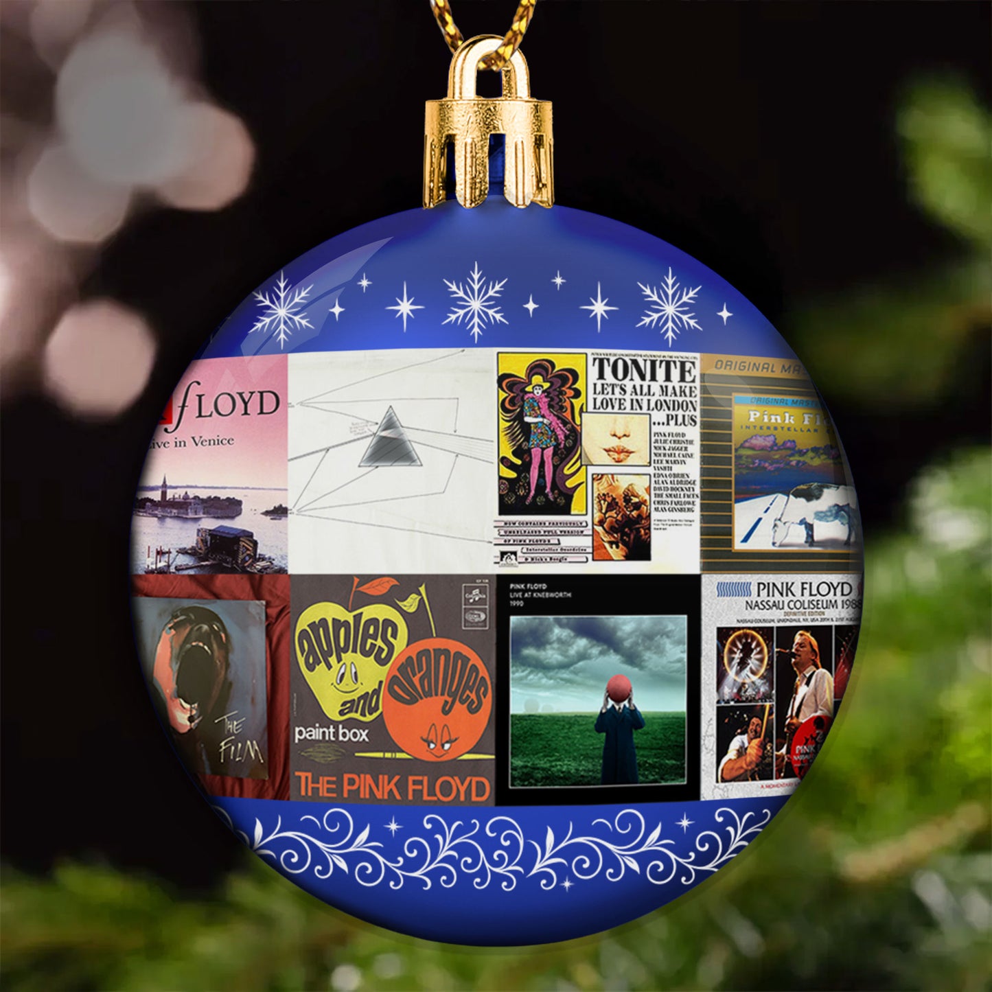 Pink Floyd Ball Ornament – A Psychedelic Tribute to Timeless Sound