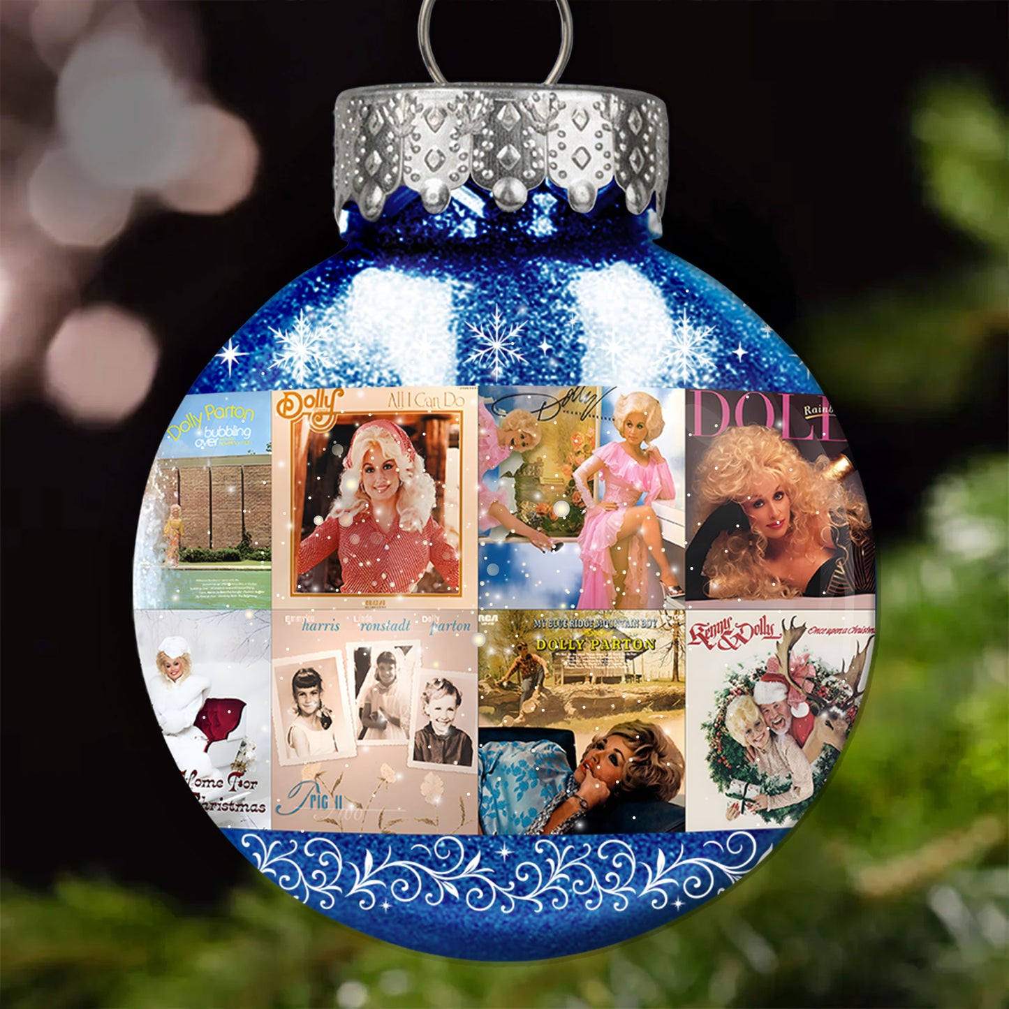 Dolly Parton Ball Ornament – A Sparkling Tribute to Country Grace and Christmas Joy