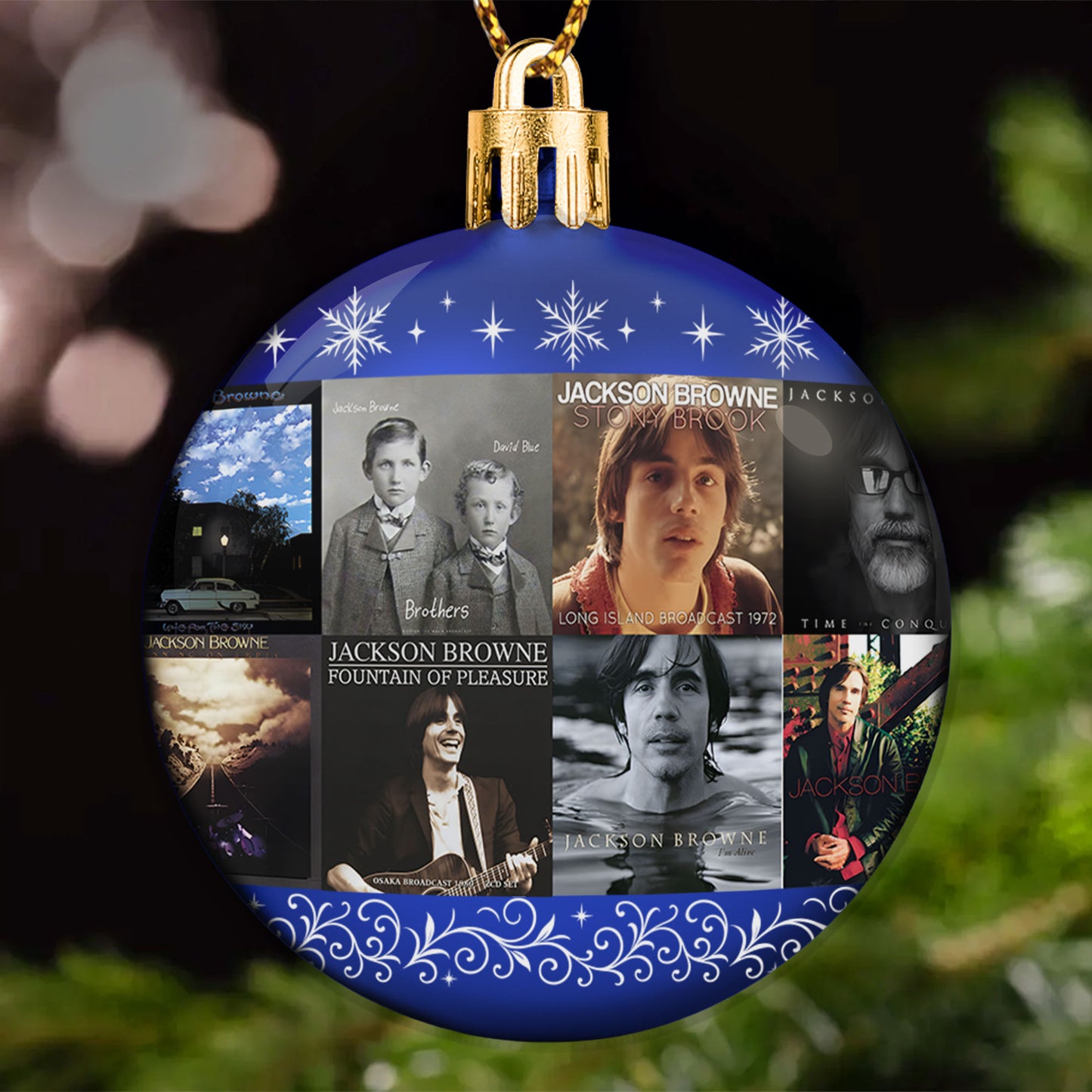 Jackson Browne Ball Ornament – Folk Rock Reflections