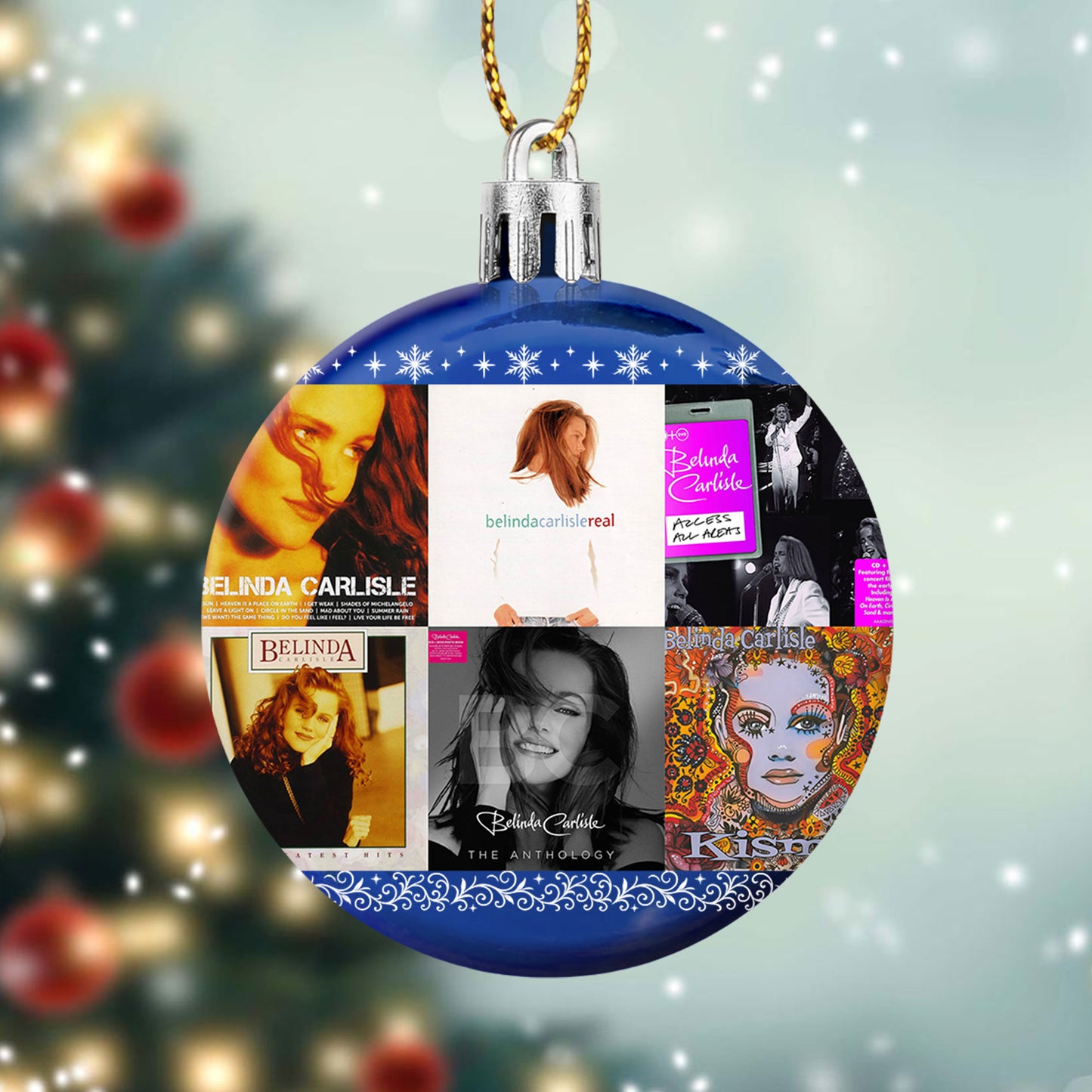 Belinda Carlisle Ball Ornament – Pop Elegance for a Merry Season