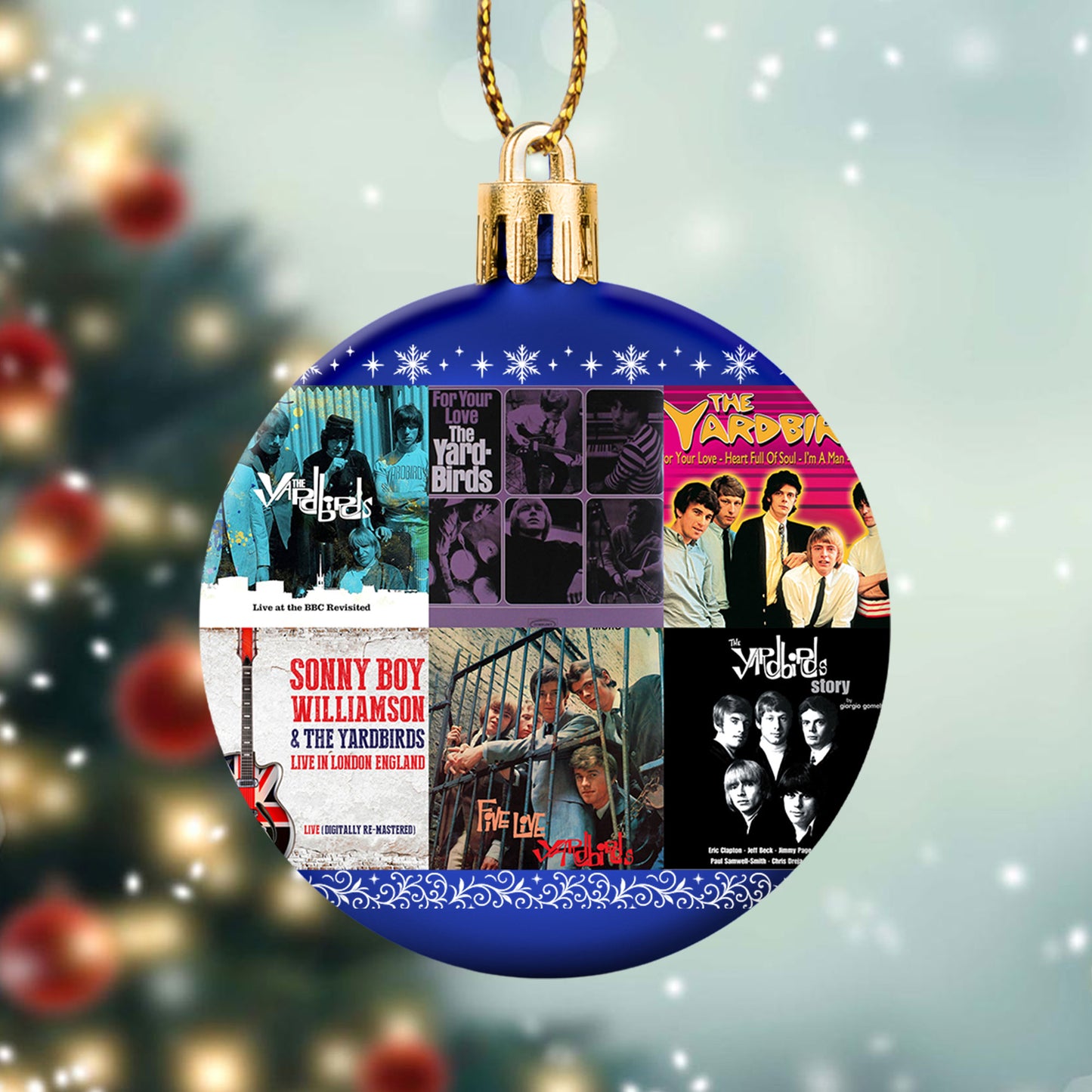 The Yardbirds Album Collage Ornament – Classic Rock Christmas Decoration