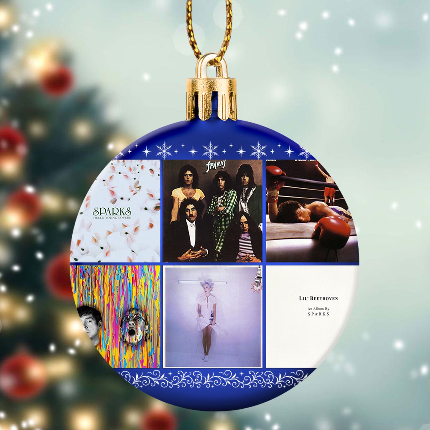 Sparks Ball Ornament – A Quirky Holiday Tribute to Musical Genius
