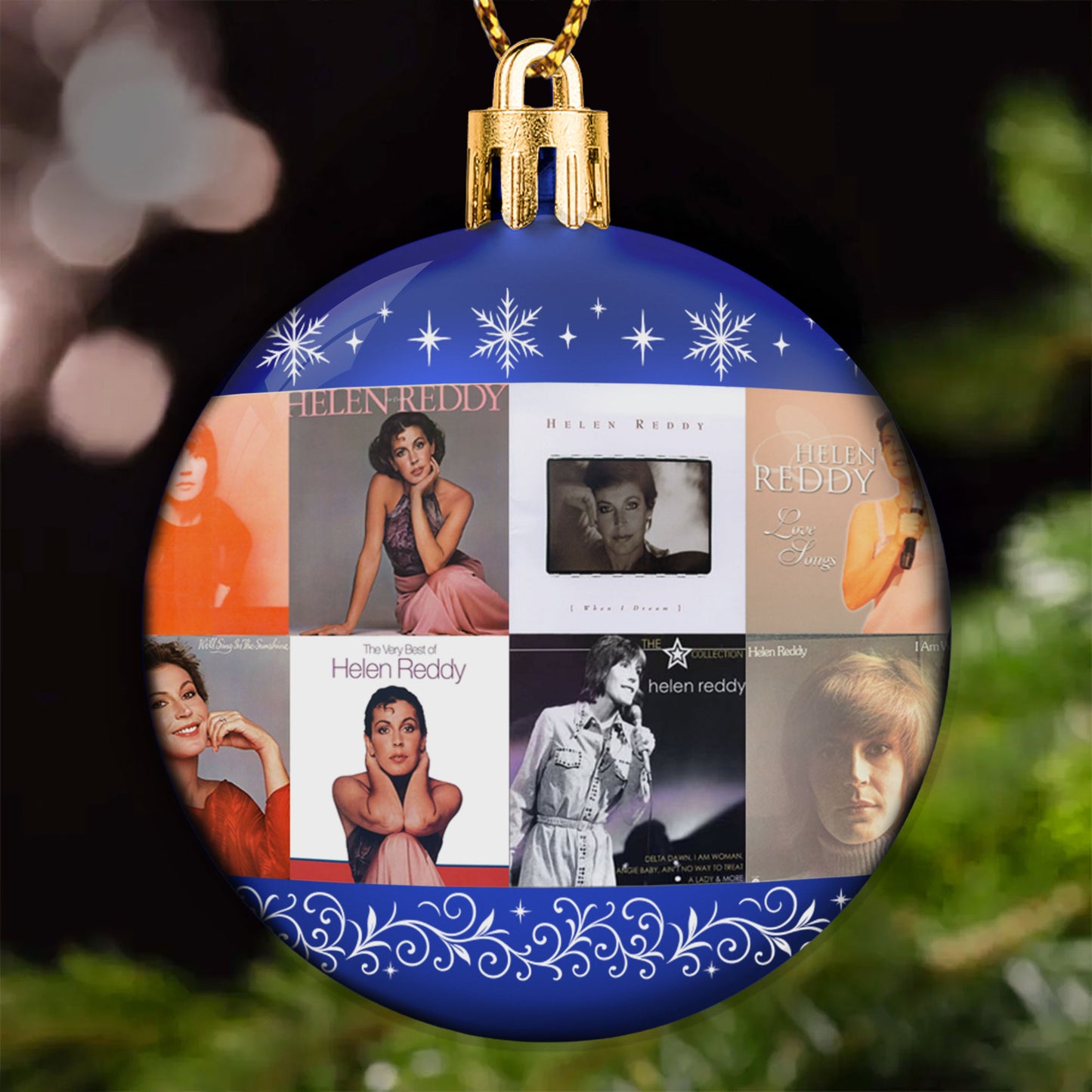Helen Reddy Ball Ornament – A Touch of Classic Grace for the Holidays