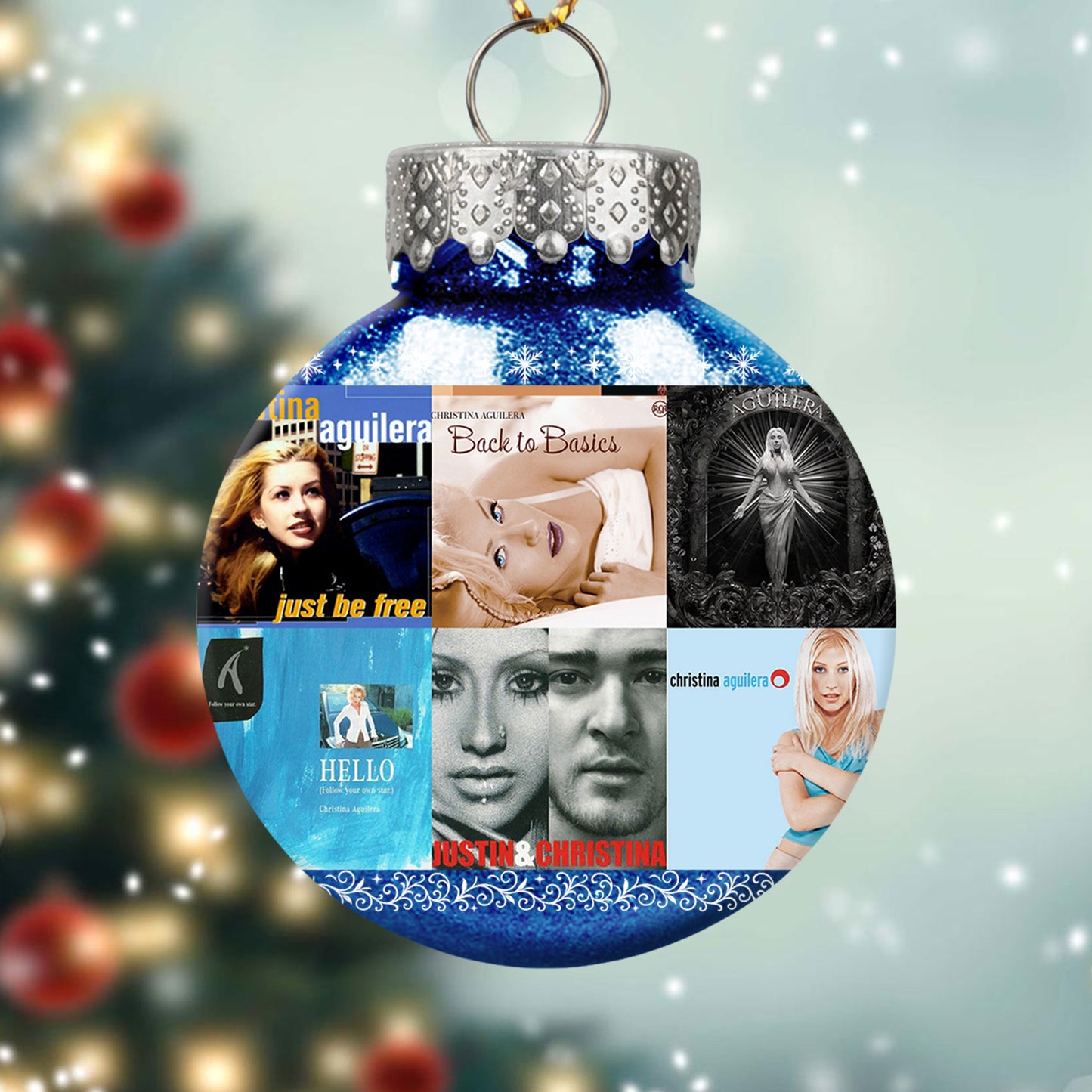 Christina Aguilera Ball Ornament – Pop Diva Elegance for the Holidays