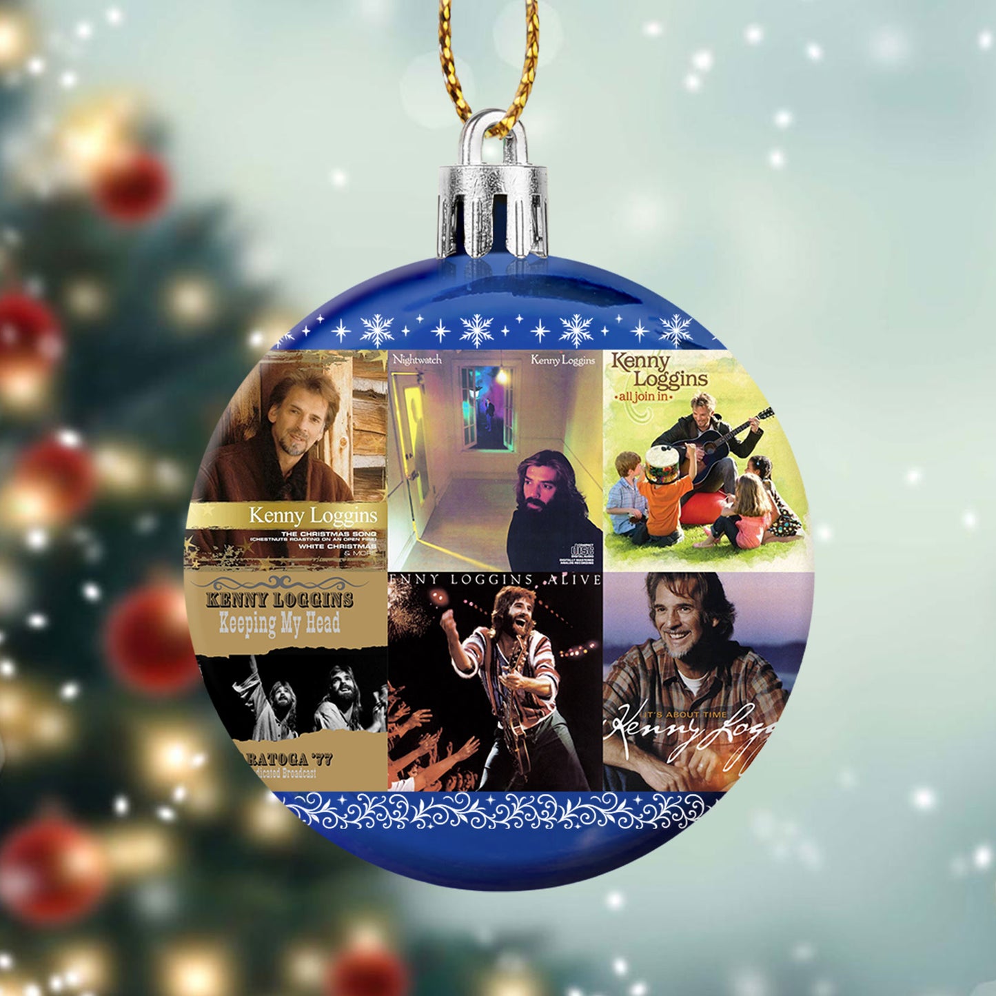 Kenny Loggins Ball Ornament – A Heartwarming Christmas Gift for Music Lovers