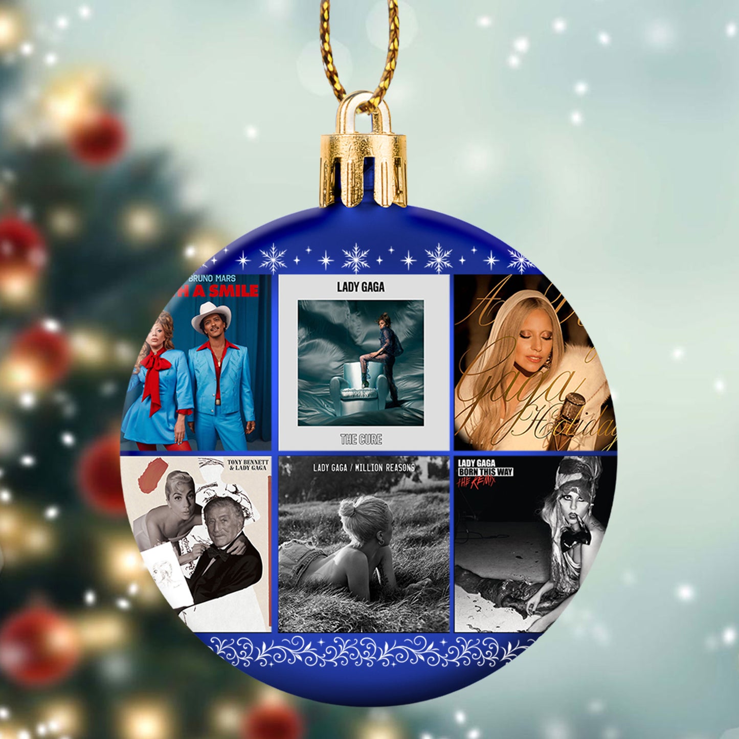 Lady Gaga Ball Ornament – A Glamorous Holiday Tribute to Pop Royalty