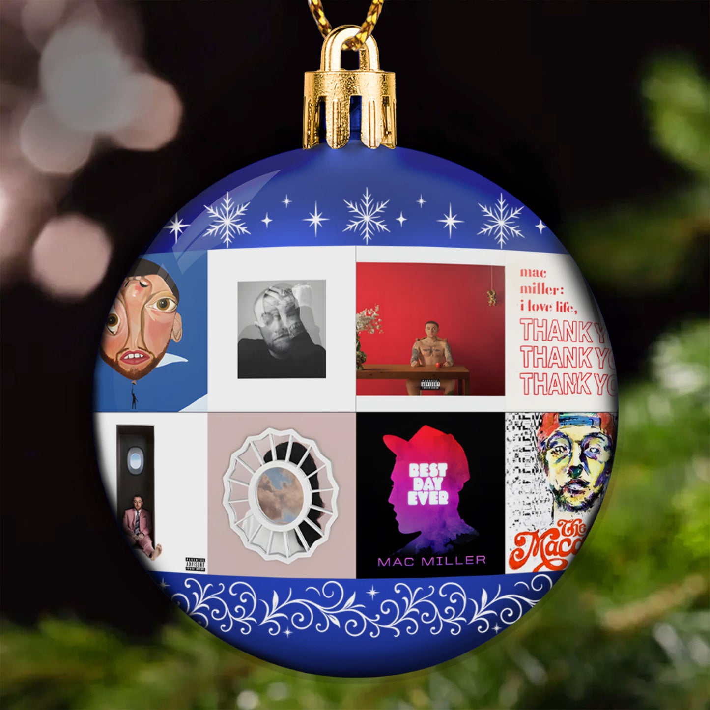 Mac Miller Ball Ornament – A Tribute to Timeless Vibes and Soulful Sound