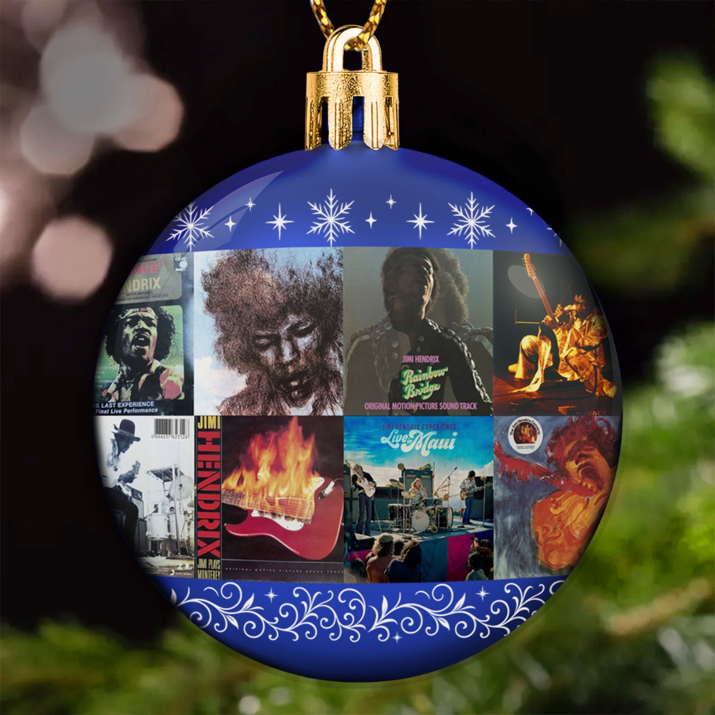 Jimi Hendrix Ball Ornament – Ignite Your Holidays with Legendary Energy