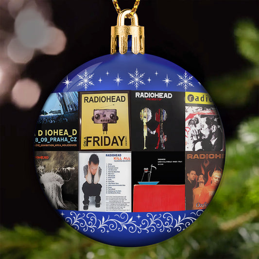 Radiohead Ball Ornament – A Tribute to Innovation, Emotion, and Alternative Spirit