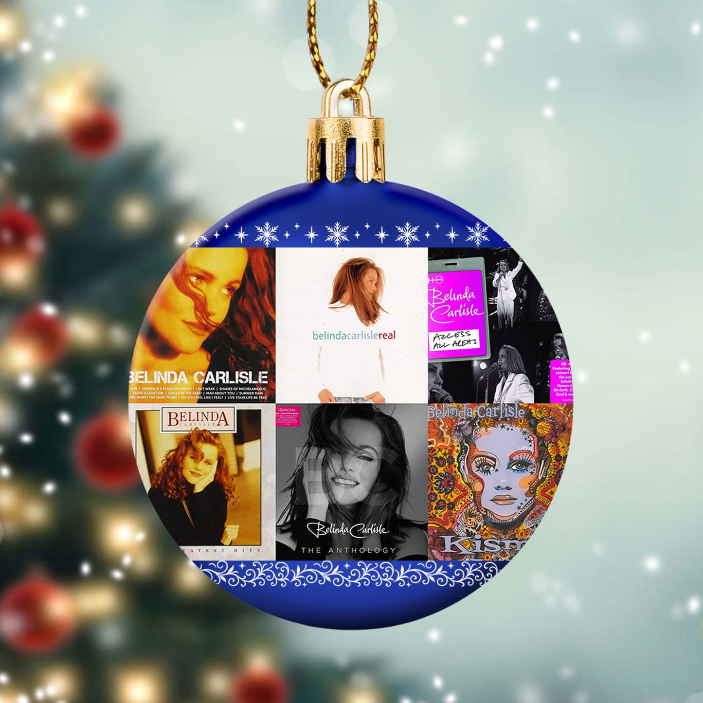 Belinda Carlisle Ball Ornament – Pop Elegance for a Merry Season