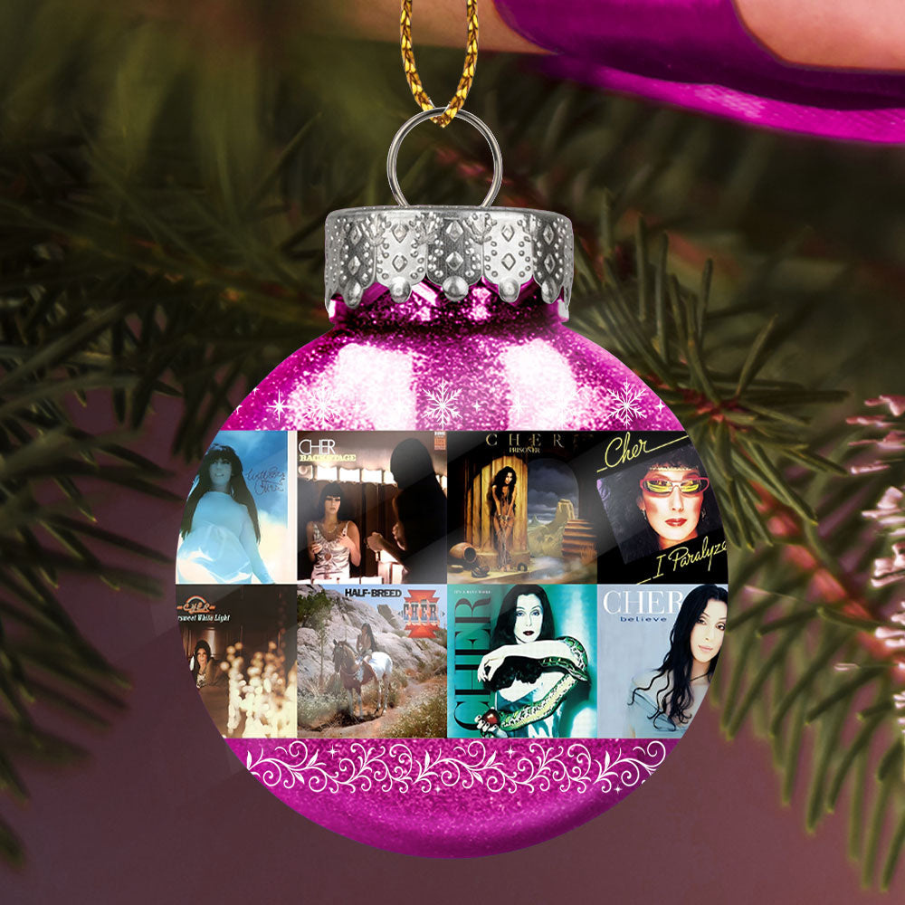 Cher Ball Ornament – A Dazzling Celebration of Glamour, Strength, and Timeless Hits