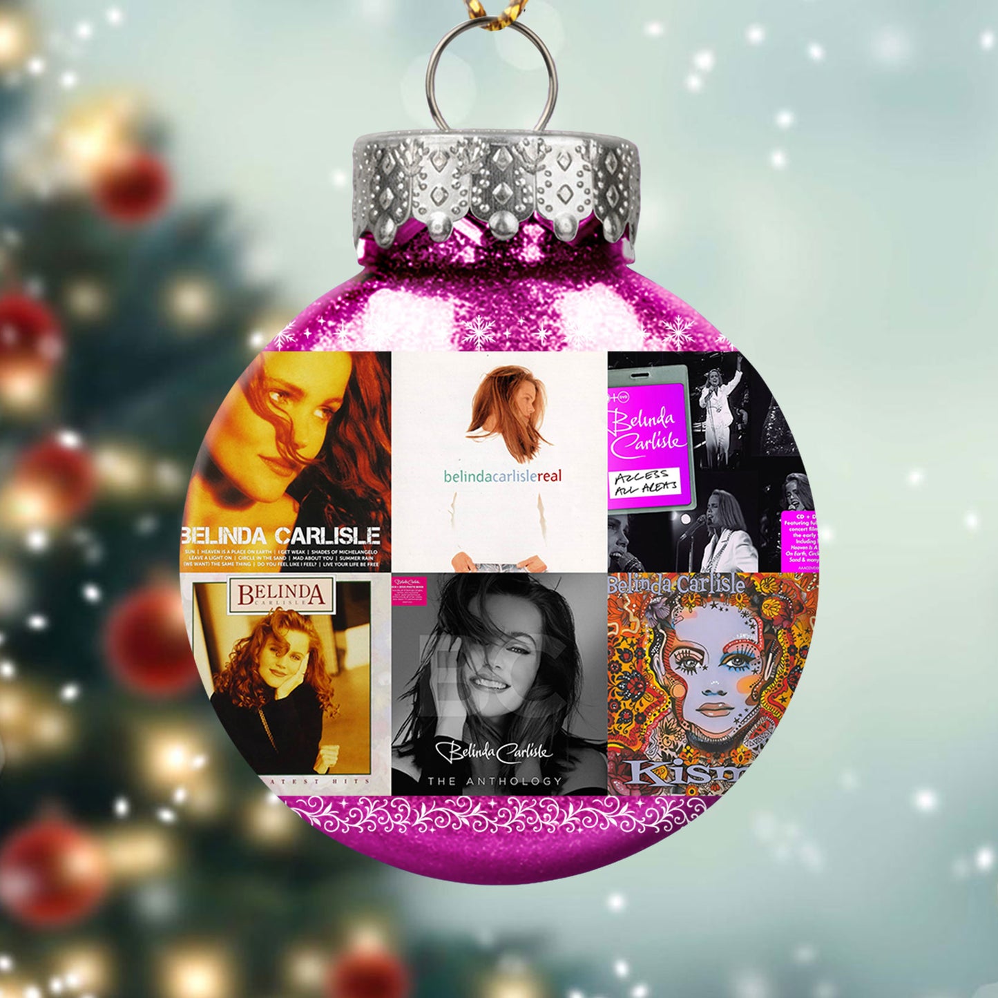 Belinda Carlisle Ball Ornament – Pop Elegance for a Merry Season