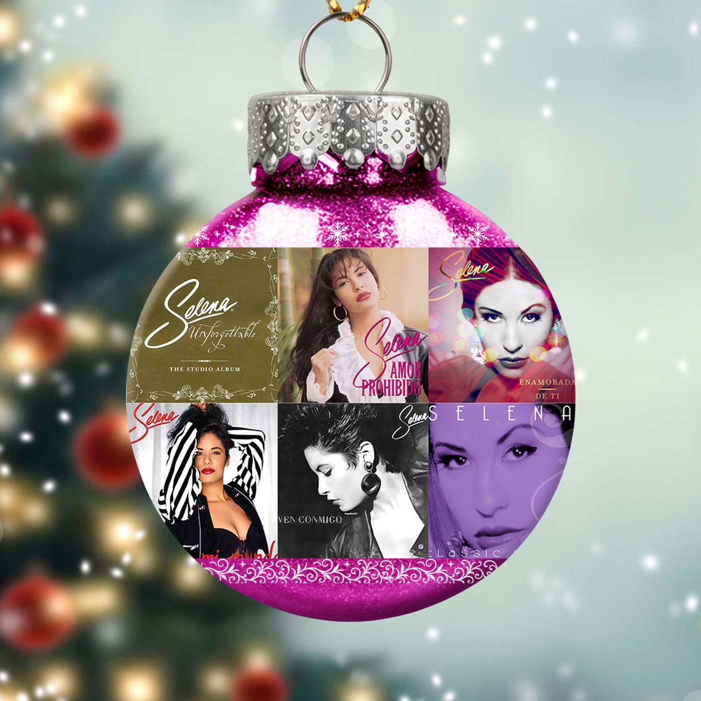 Selena Ball Ornament – A Heartfelt Christmas Gift for True Fans