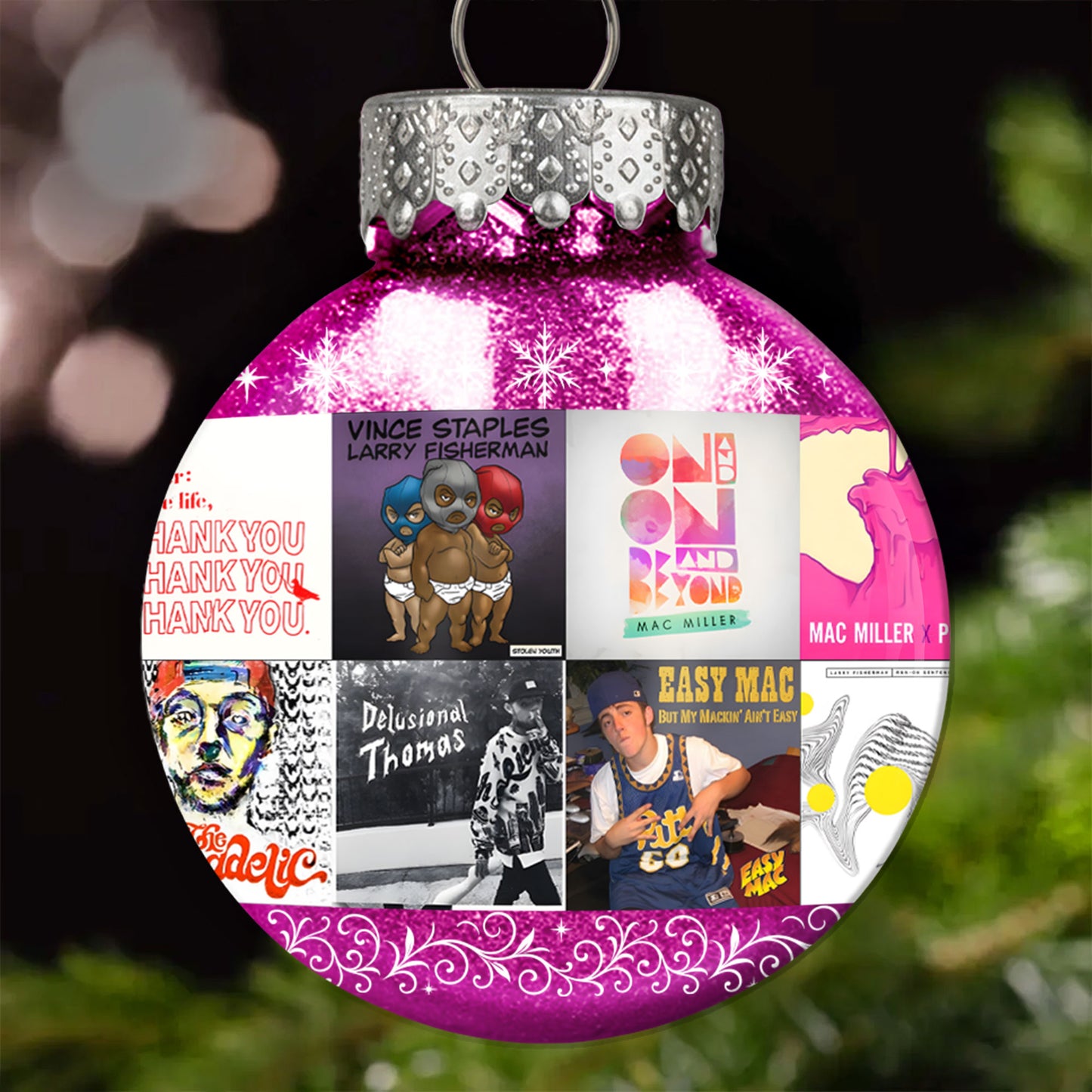 Mac Miller Ball Ornament – A Tribute to Timeless Vibes and Soulful Sound