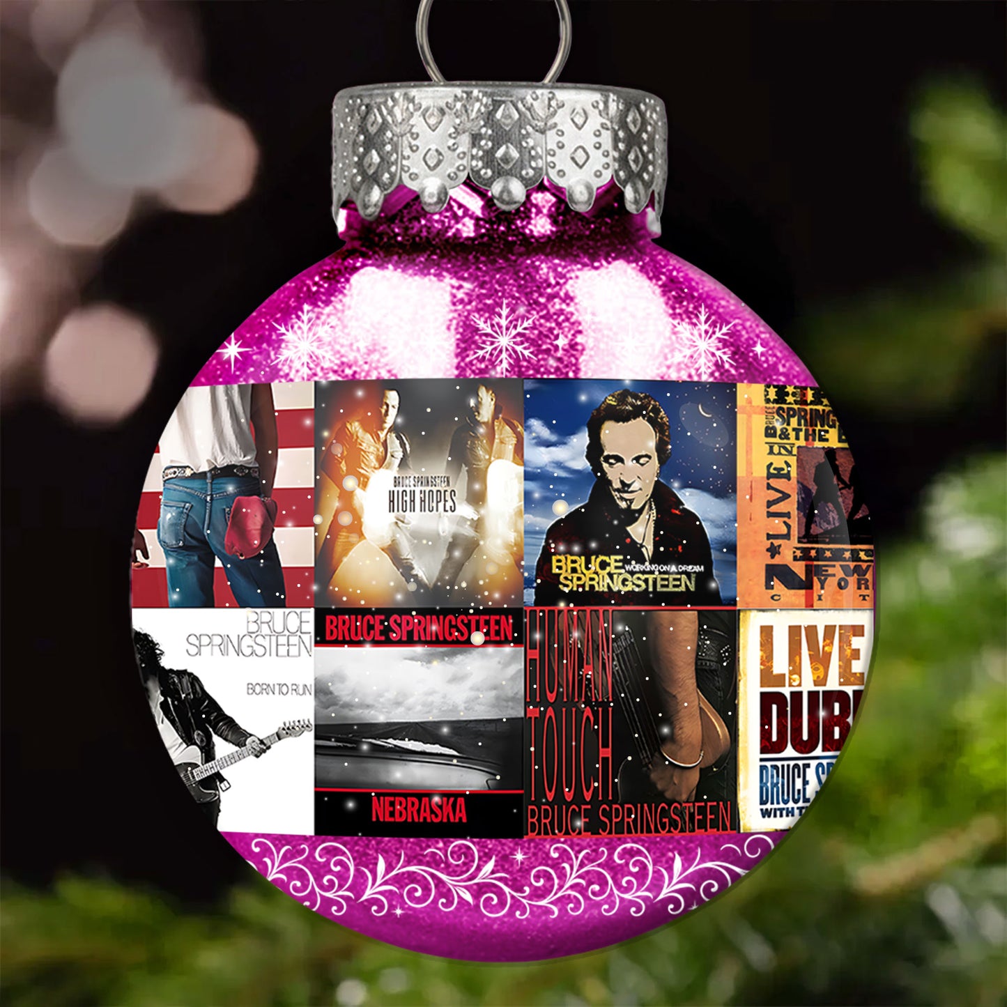 Bruce Springsteen Ball Ornament – A Tribute to The Boss and the Spirit of Rock