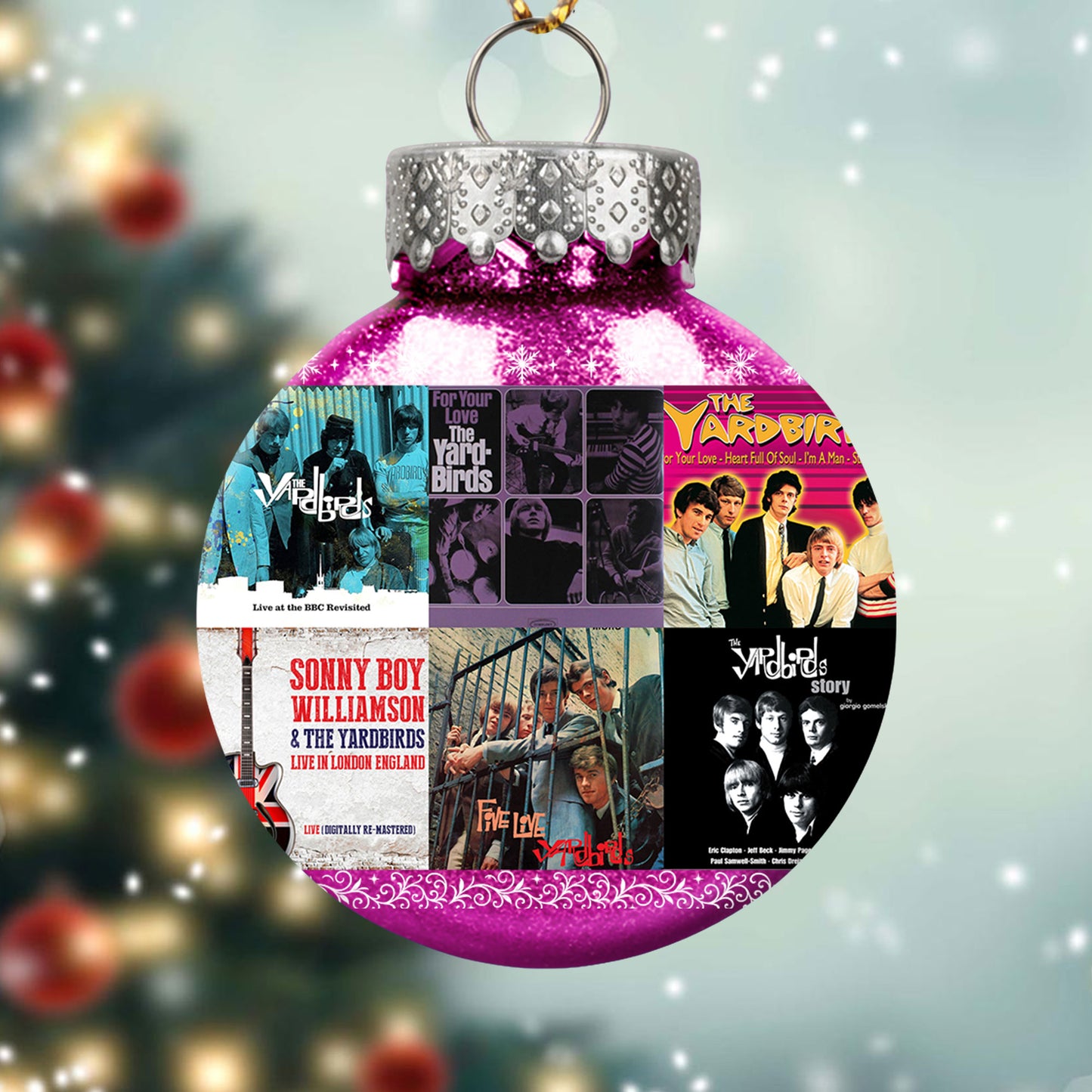 The Yardbirds Album Collage Ornament – Classic Rock Christmas Decoration
