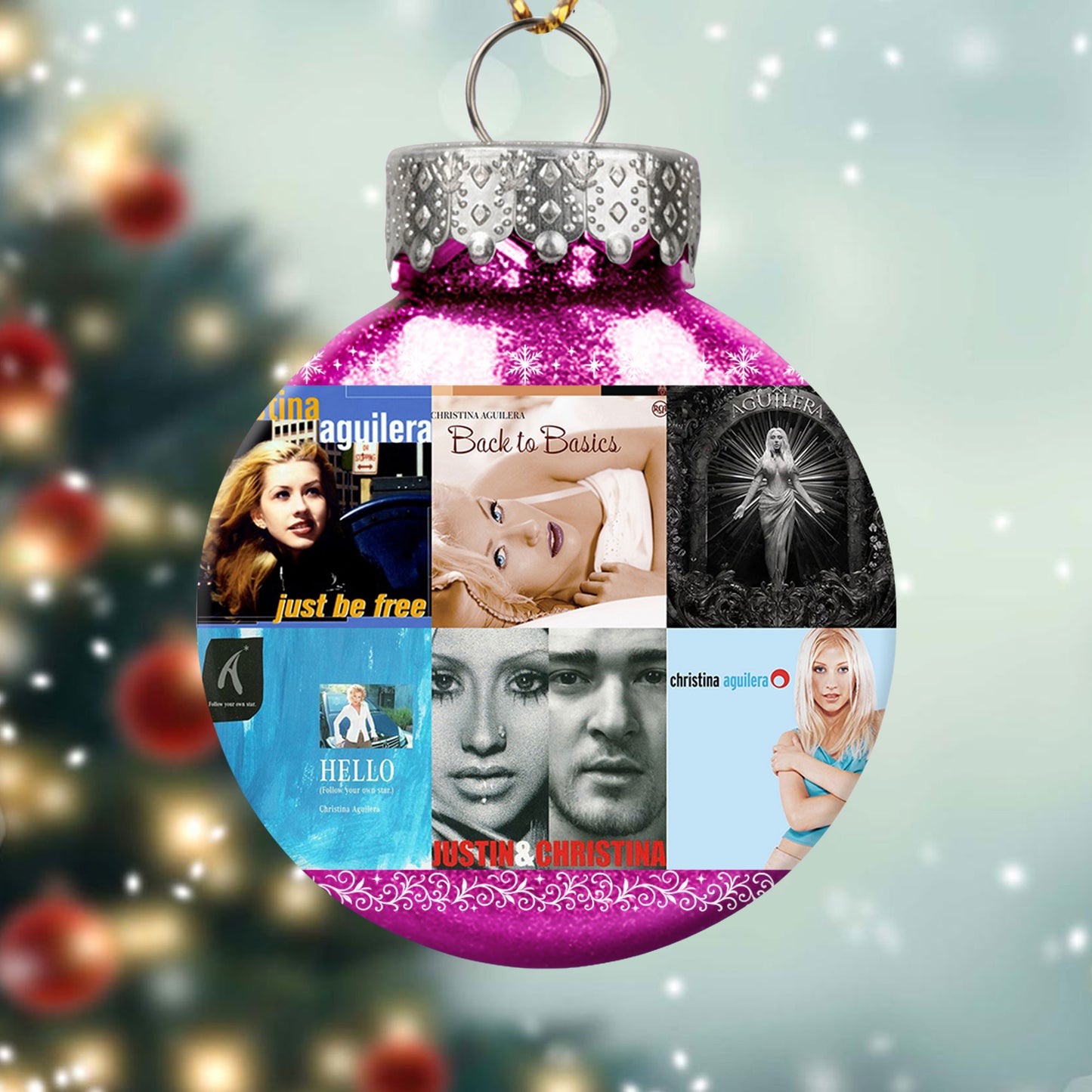 Christina Aguilera Ball Ornament – Pop Diva Elegance for the Holidays