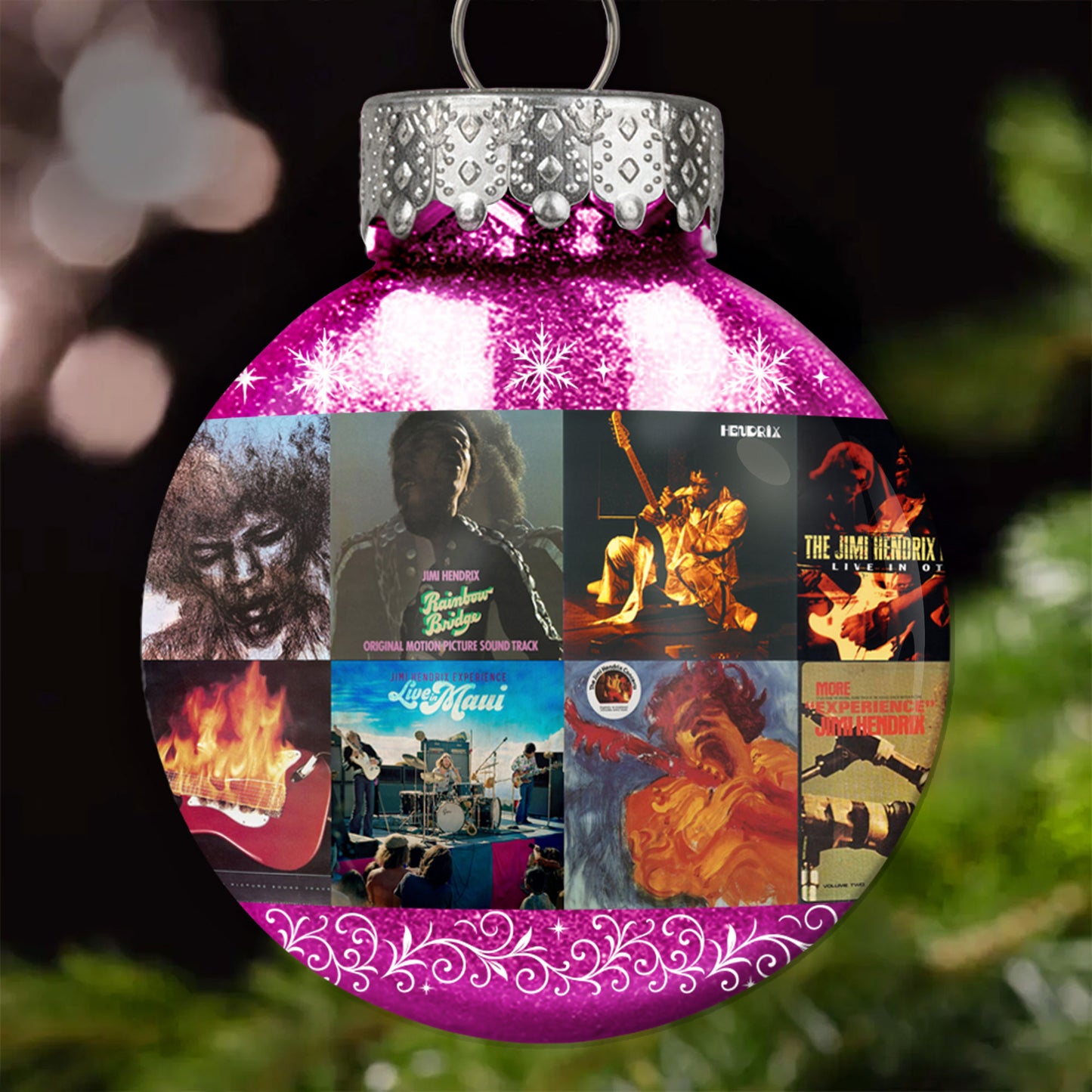 Jimi Hendrix Ball Ornament – Ignite Your Holidays with Legendary Energy