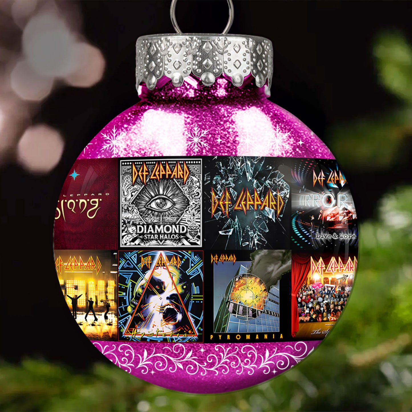 Def Leppard Ball Ornament – Rock ’n’ Roll Glory