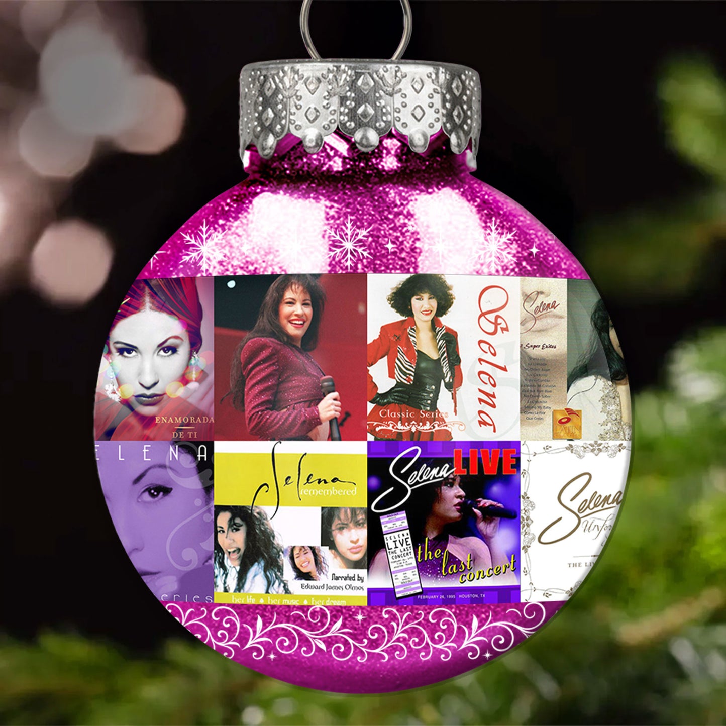 Selena Ball Ornament – The Queen of Tejano Shines Bright This Christmas