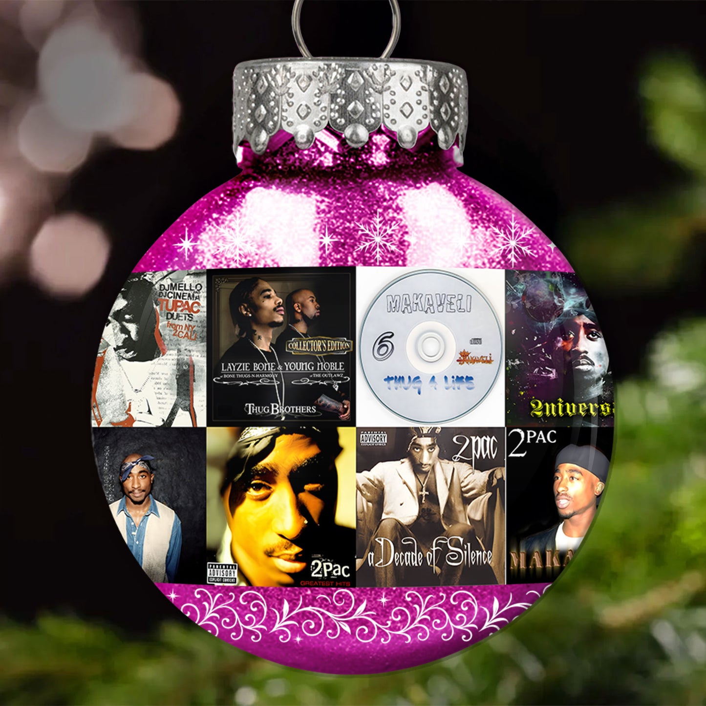 2Pac Ball Ornament – Legacy of Hip-Hop