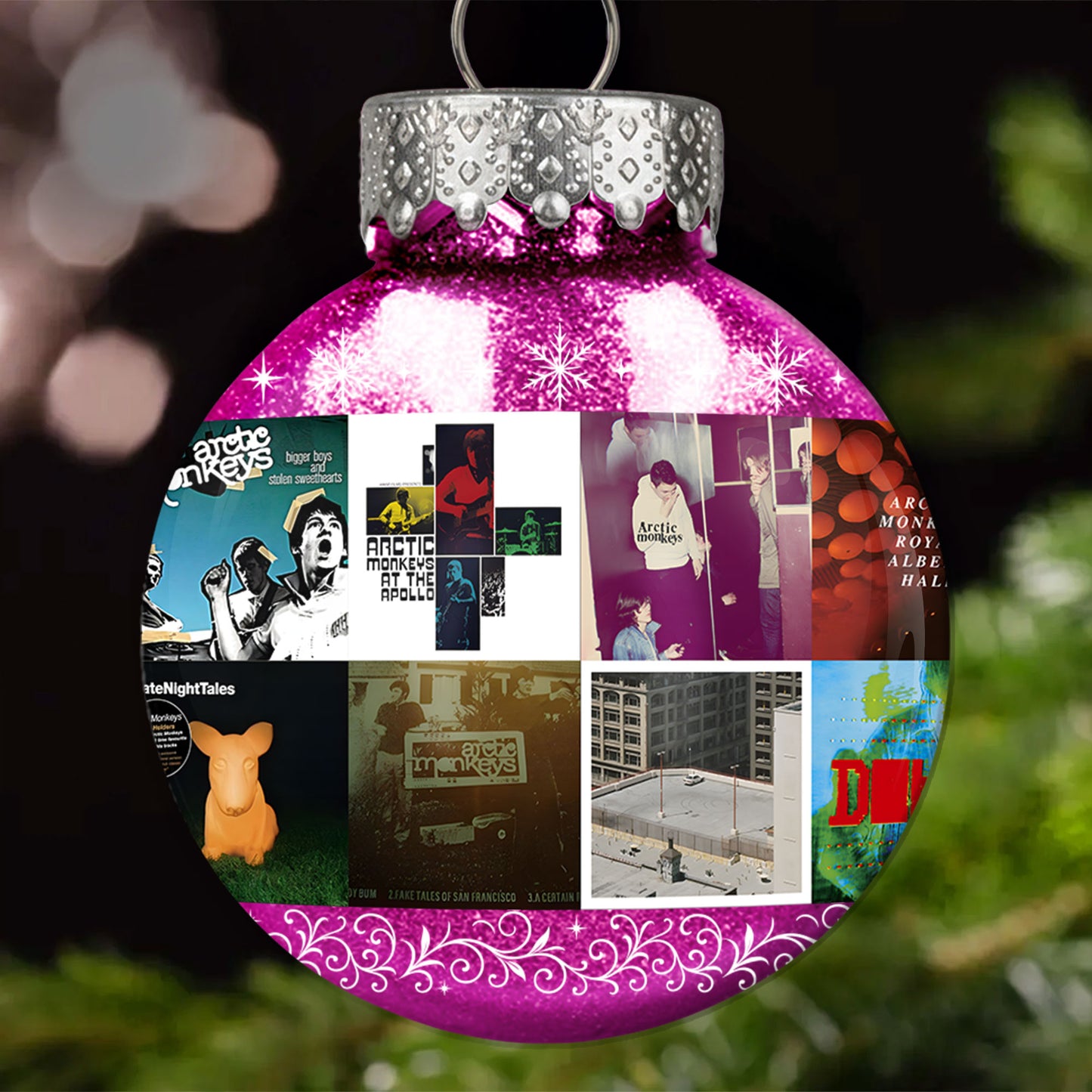 Arctic Monkeys Ball Ornament – Indie Rock Vibes