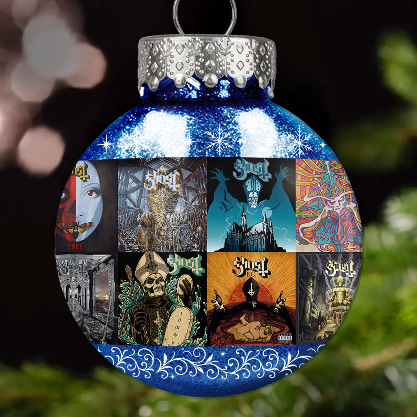 Ghost Ball Ornament – Theatrical Metal Spirit