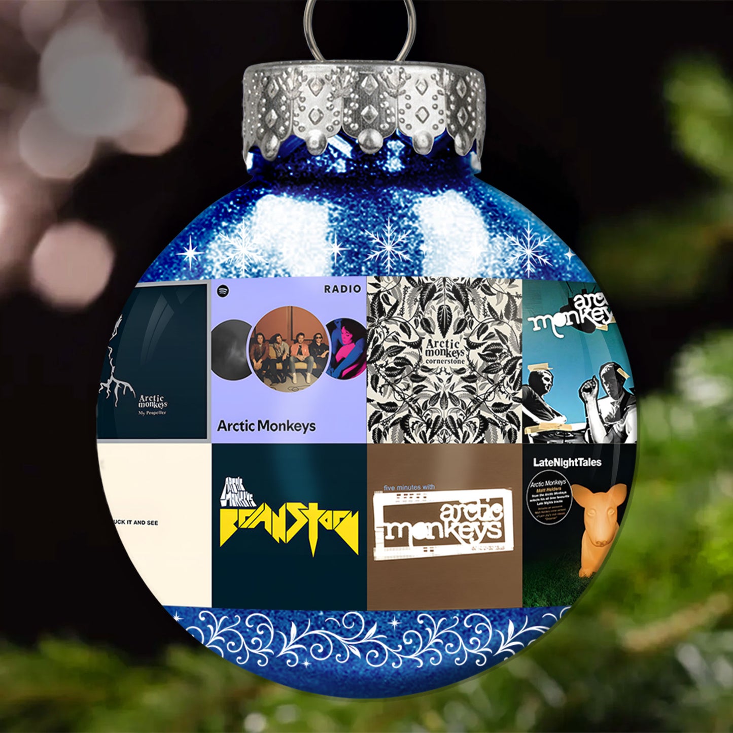 Arctic Monkeys Ball Ornament – Indie Rock Vibes