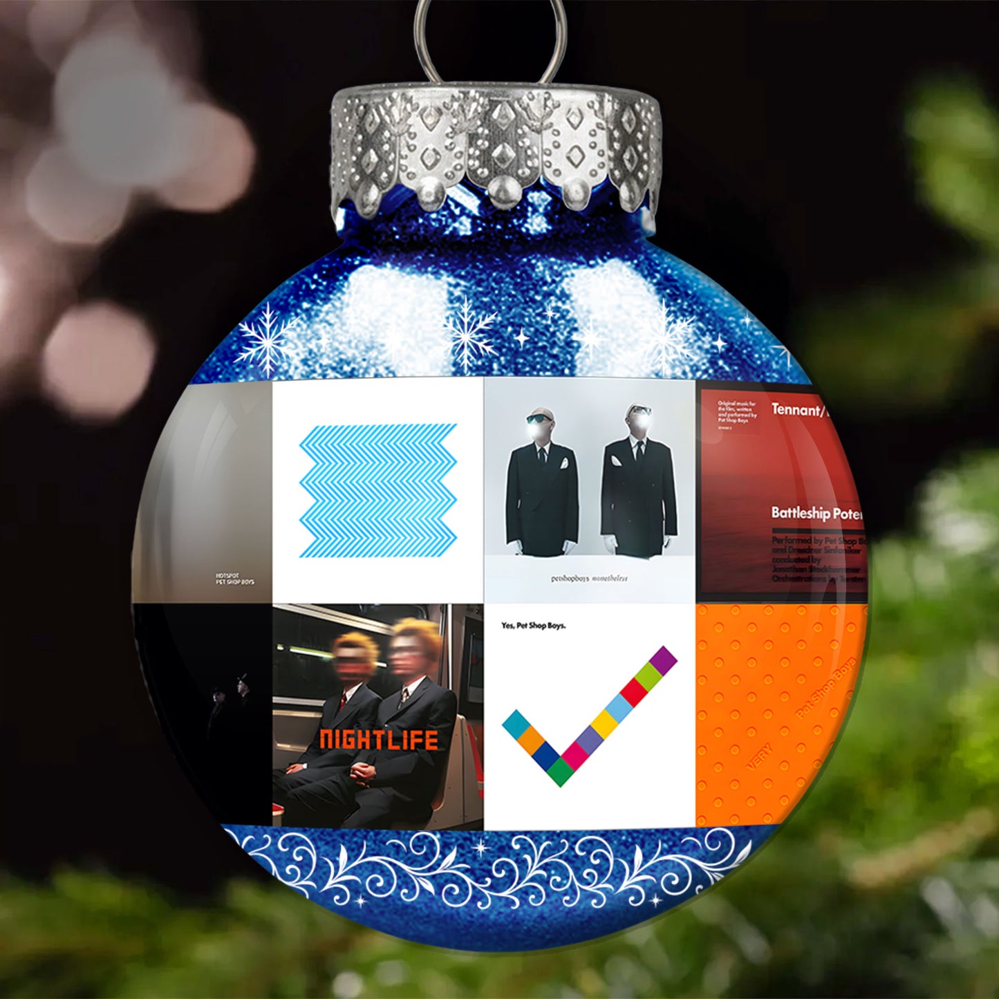 Pet Shop Boys Ball Ornament – A Stylish Christmas Gift for Music Lovers