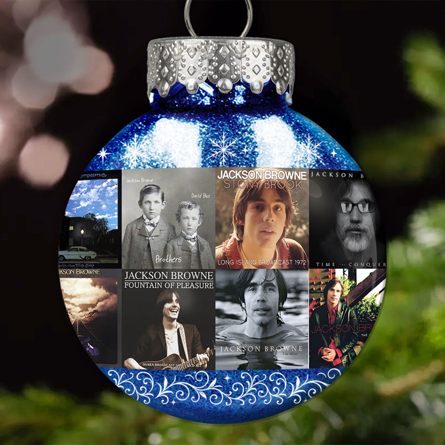 Jackson Browne Ball Ornament – Folk Rock Reflections