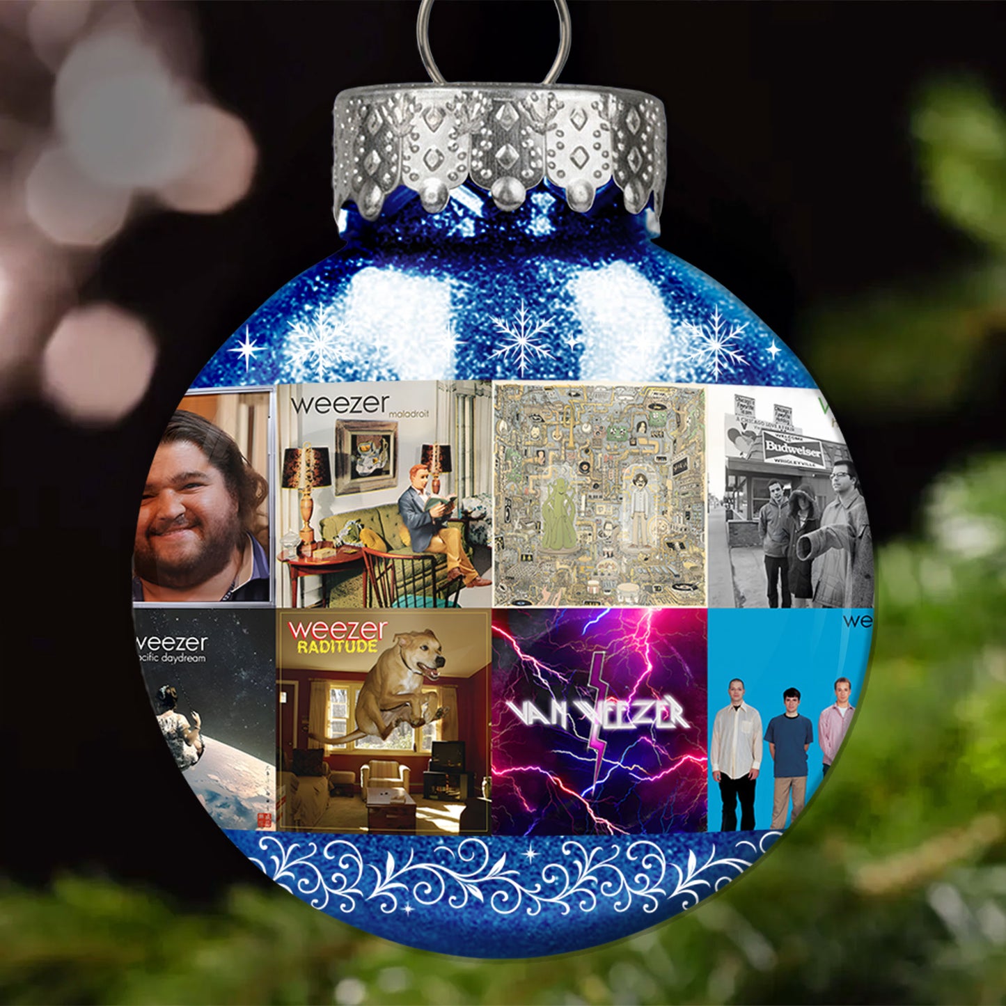 Weezer Ball Ornament – Alternative Rock Legends