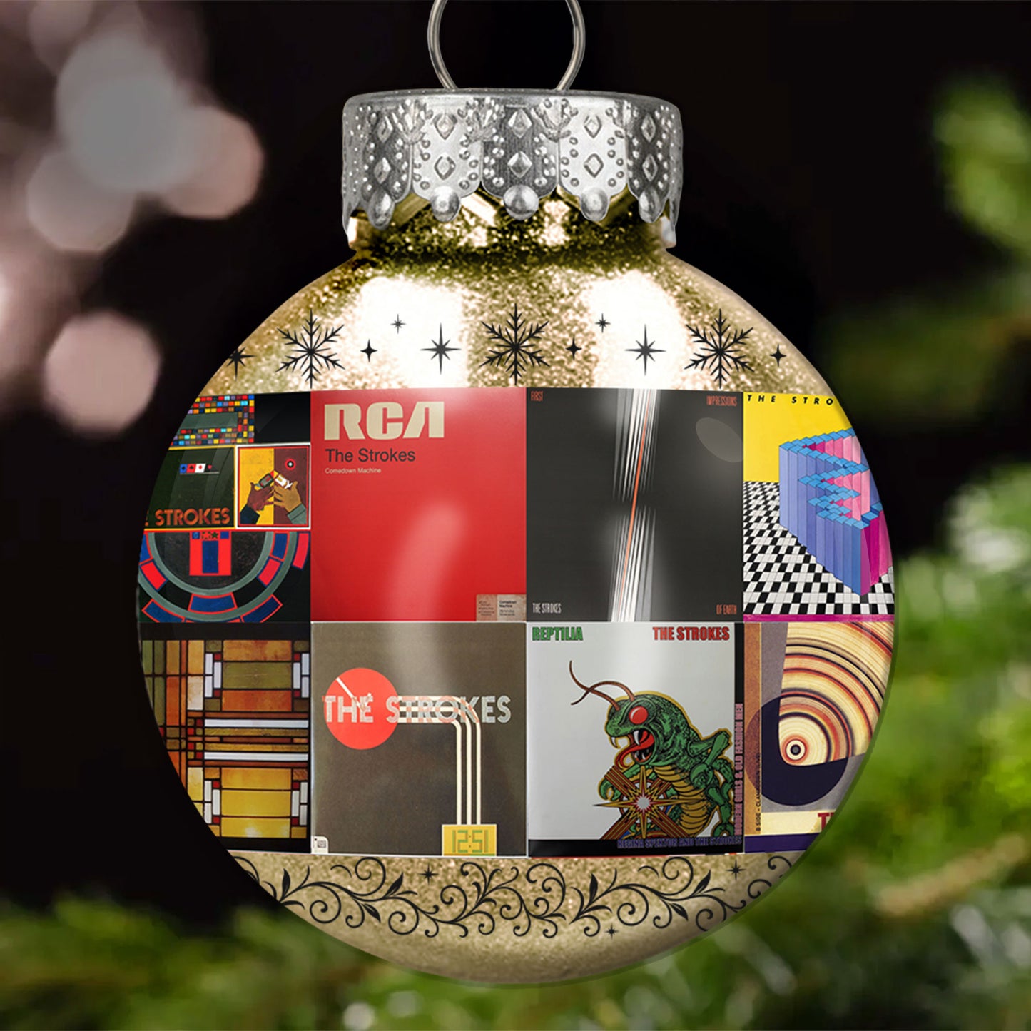 The Strokes Ball Ornament – Indie Rock Energy for the Holidays