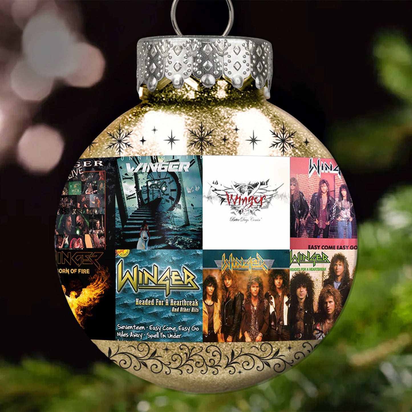 Winger Ball Ornament – Classic Hard Rock Energy