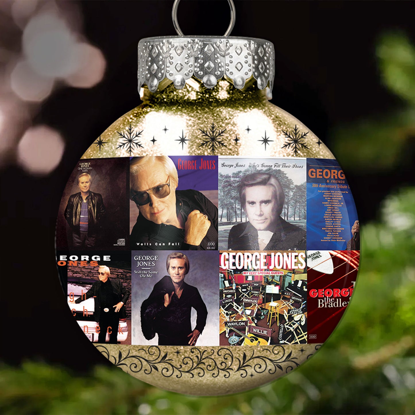 George Jones Ball Ornament – Classic Country Spirit for the Holidays