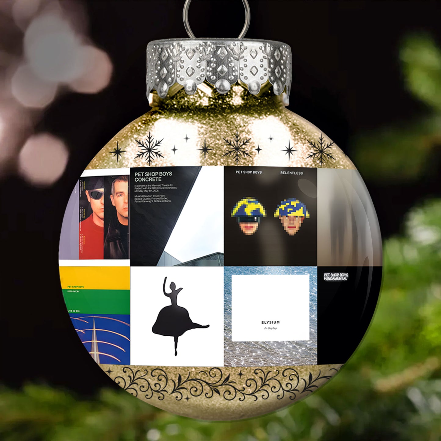 Pet Shop Boys Ball Ornament – A Stylish Christmas Gift for Music Lovers