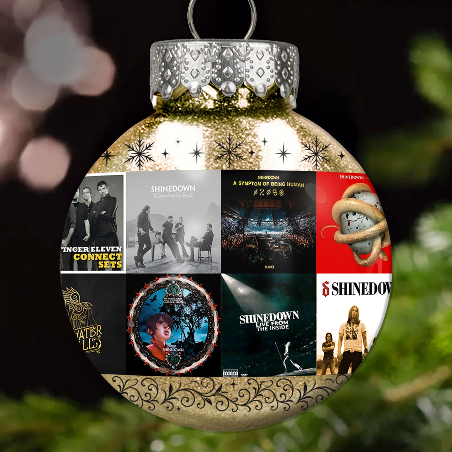Shinedown Ball Ornament – Rock Resilience Wrapped in Holiday Glow