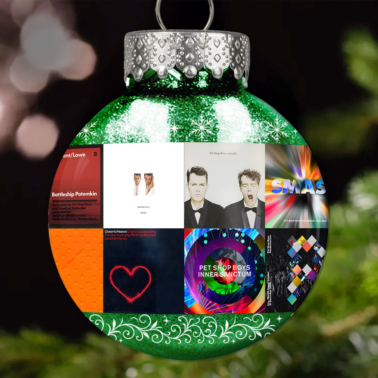 Pet Shop Boys Ball Ornament – A Stylish Christmas Gift for Music Lovers
