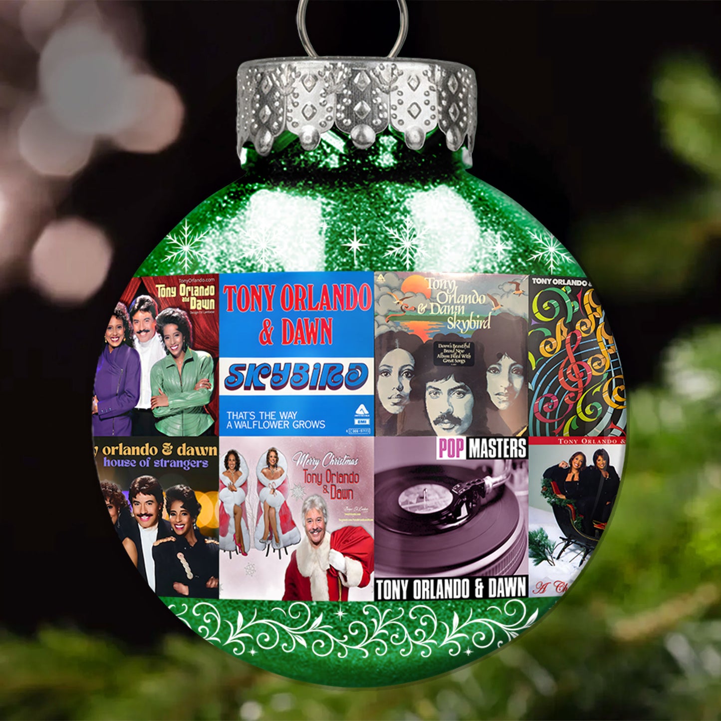 Tony Orlando & Dawn Ball Ornament – A Heartwarming Holiday Gift for Music Lovers