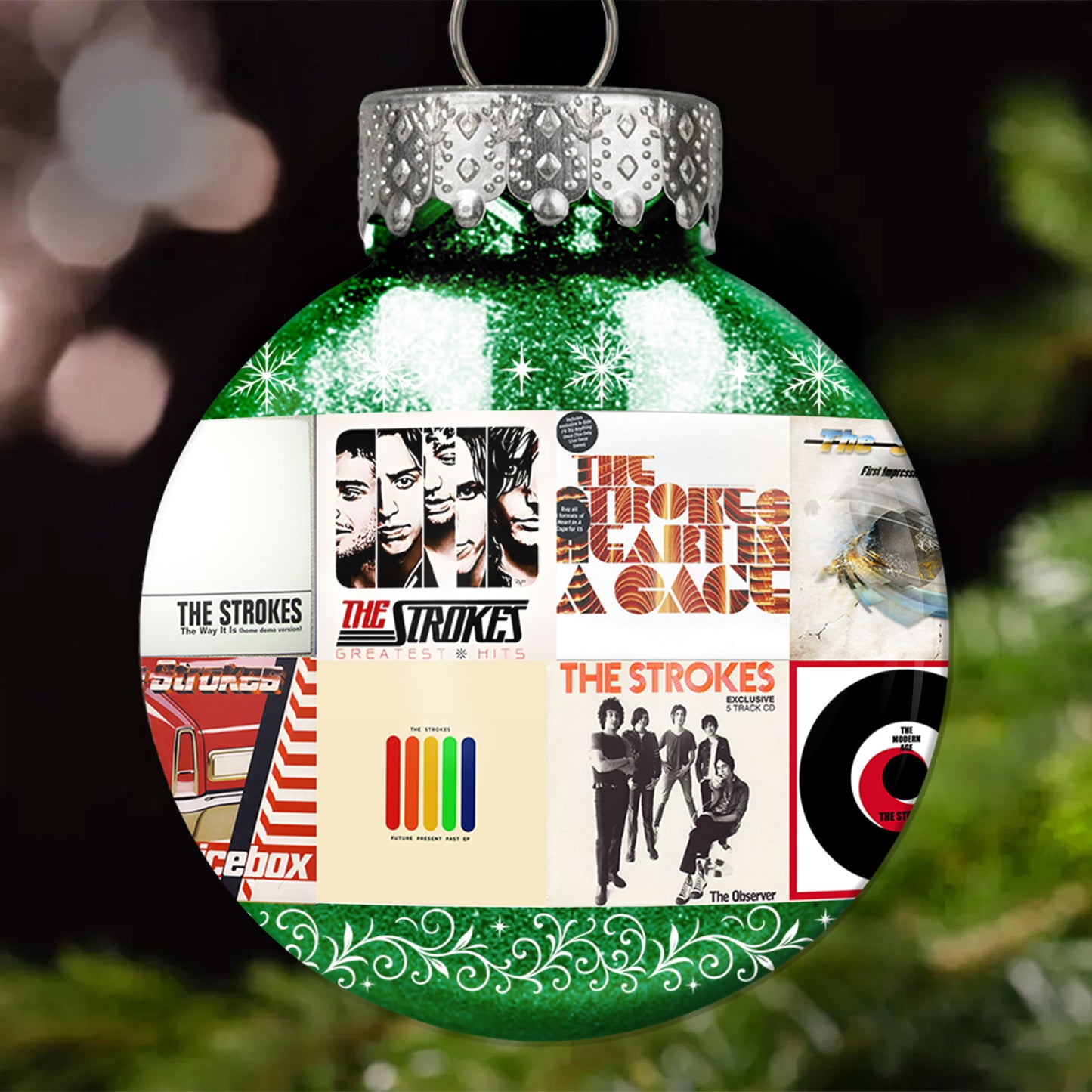 The Strokes Ball Ornament – Indie Rock Energy for the Holidays
