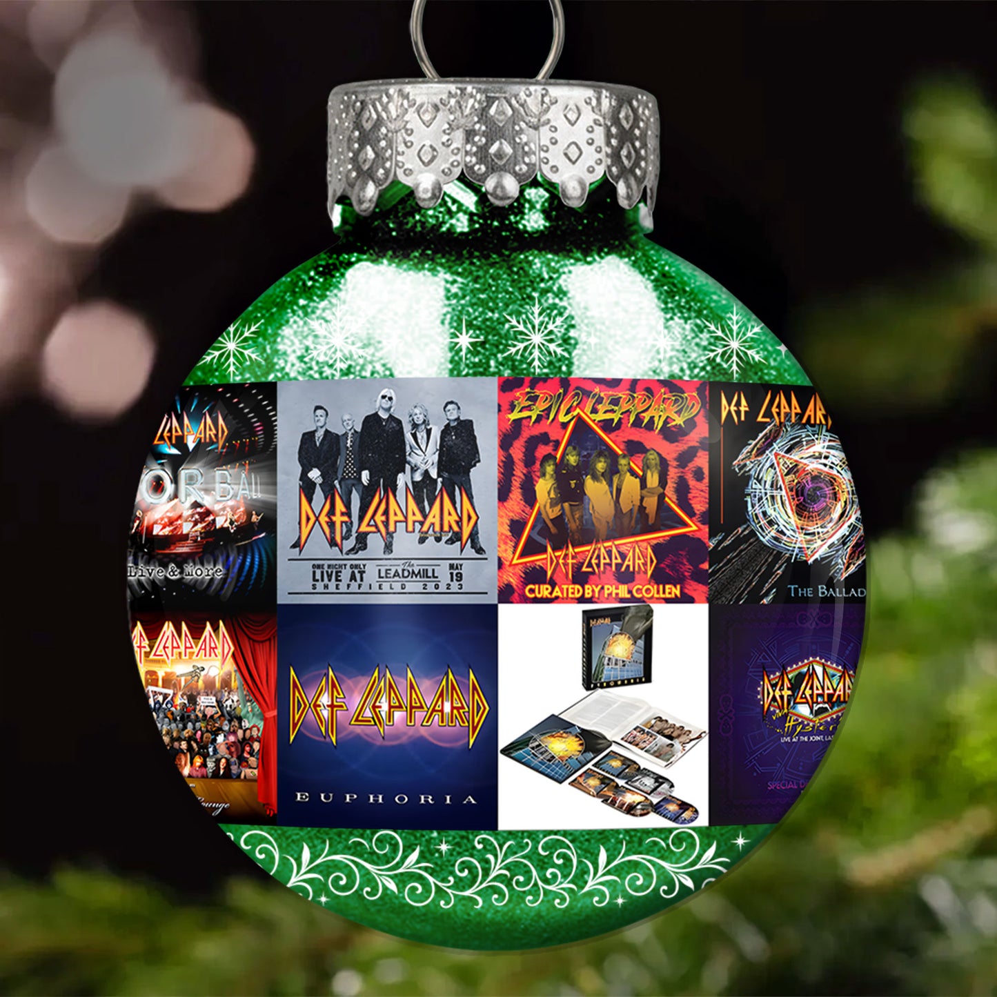 Def Leppard Ball Ornament – Rock ’n’ Roll Glory