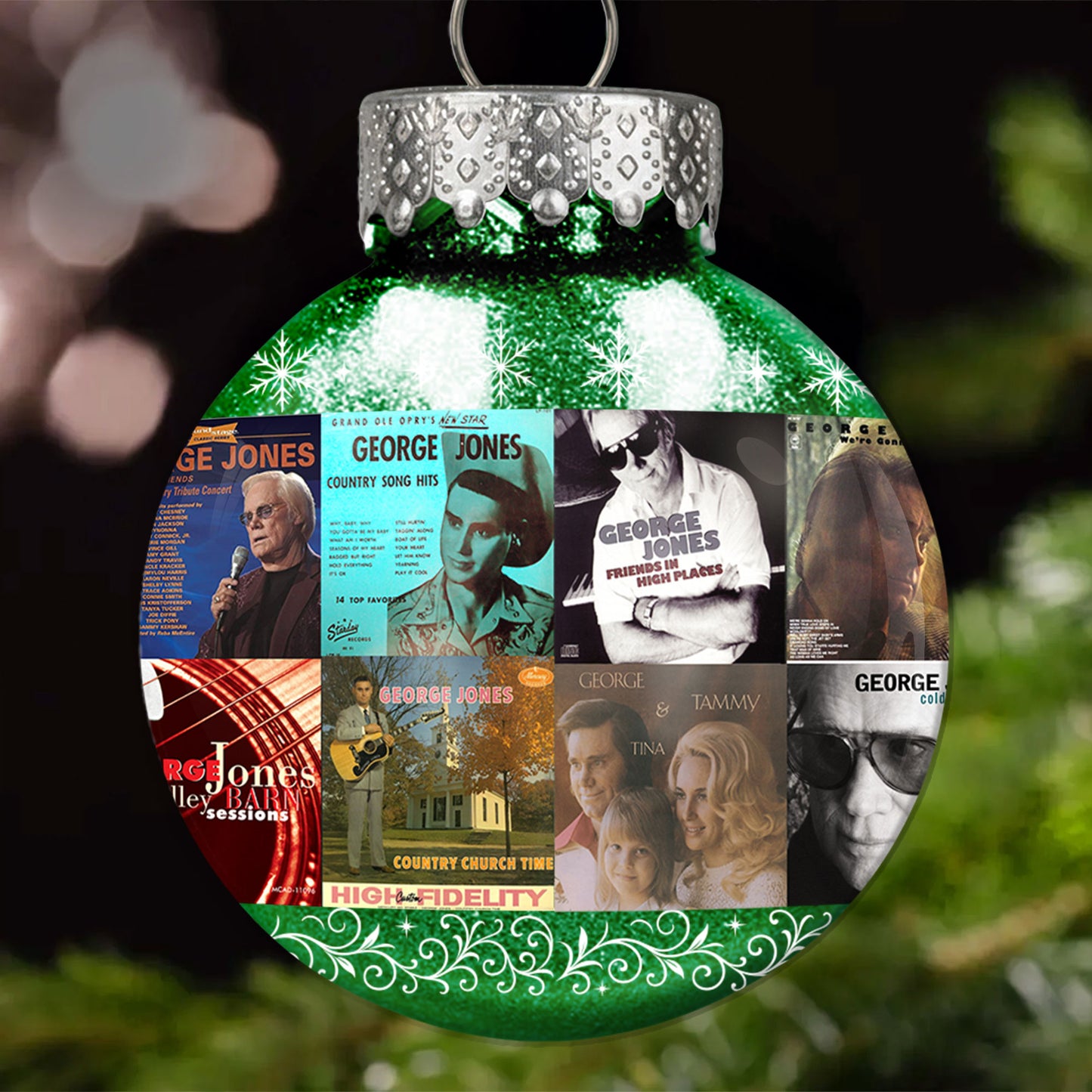 George Jones Ball Ornament – Classic Country Spirit for the Holidays