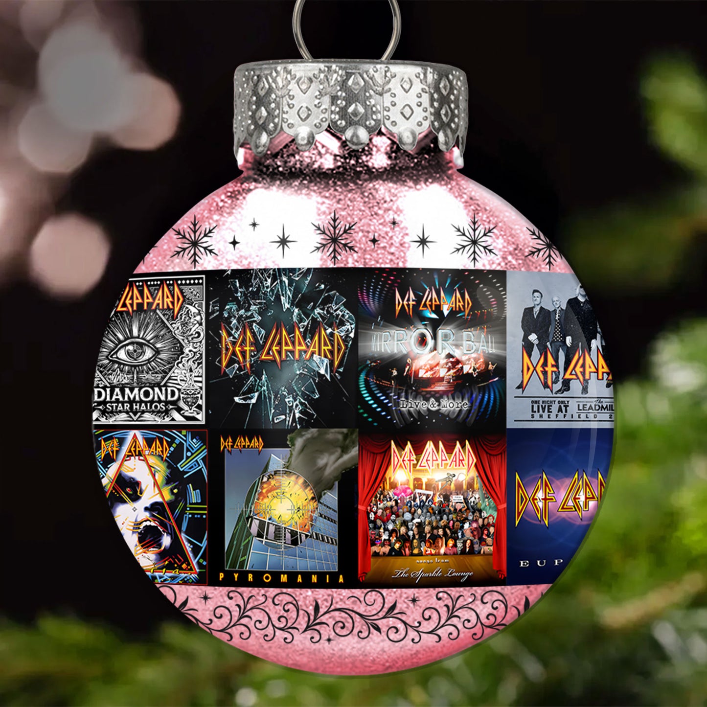 Def Leppard Ball Ornament – Rock ’n’ Roll Glory